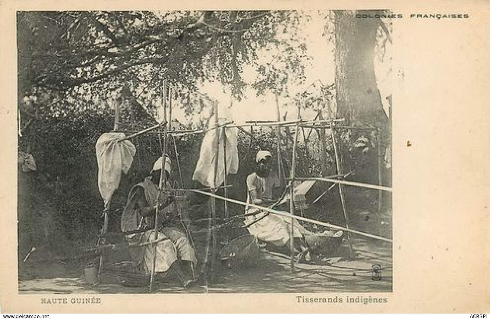 HAUTE GUINEE TISSERANDS INDIGENES CPA PRECURSEUR 4   (scan Recto-verso)MA2114Bis - French Guinea