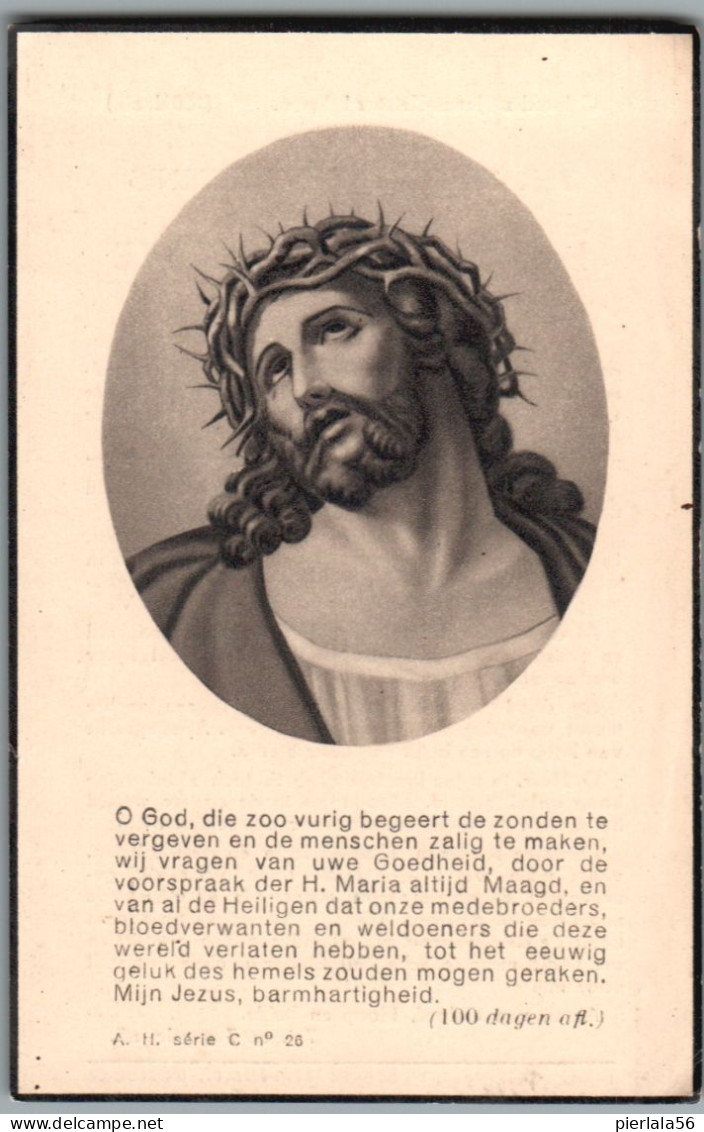 Bidprentje Ichtegem - Vanhoutte Leon Theophile (1869-1939) - Devotion Images
