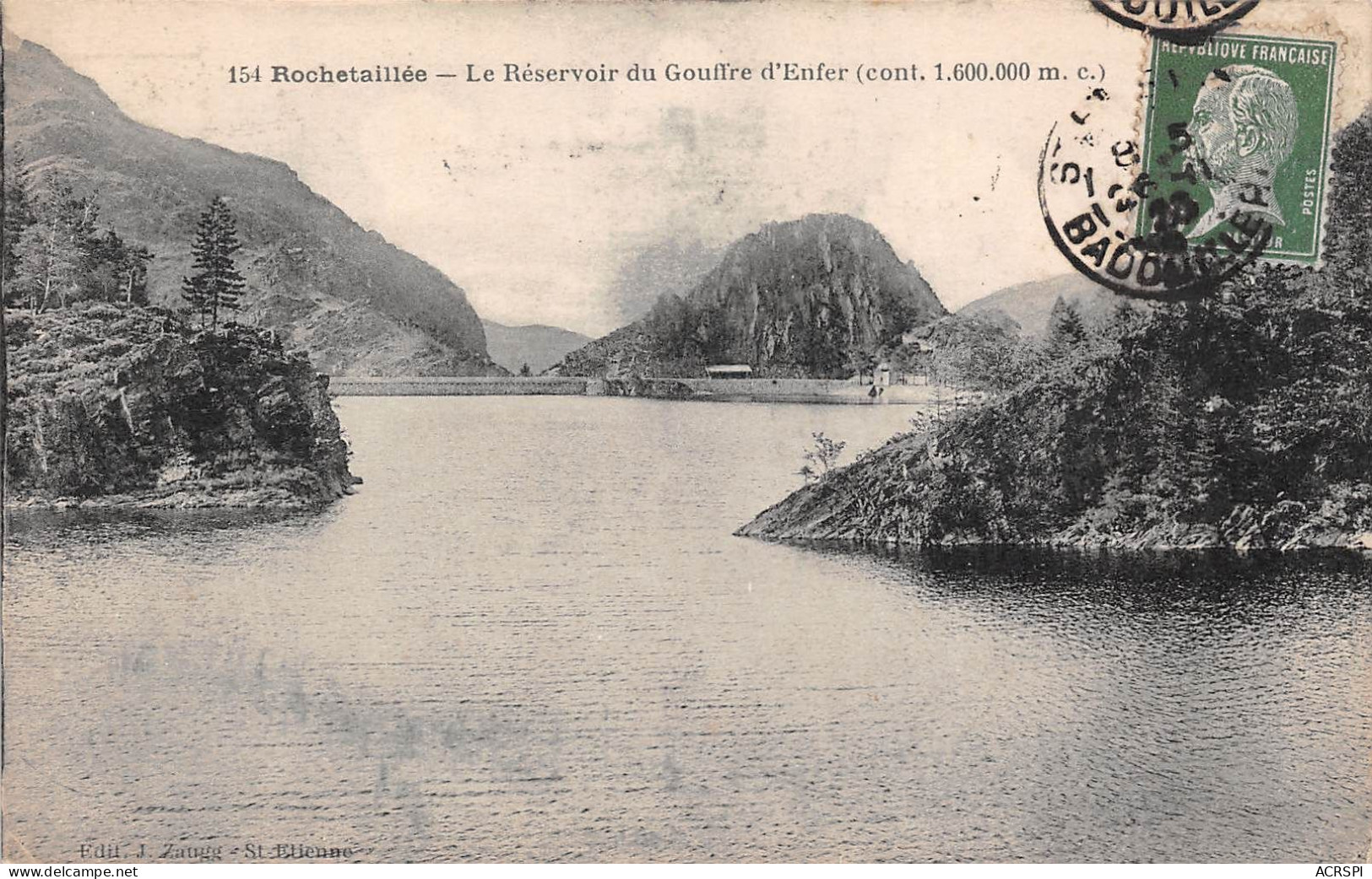 ROCHETAILLEE Le Reservoir Du Gouffre D Enfer 18(scan Recto-verso) MA2134 - Rochetaillee