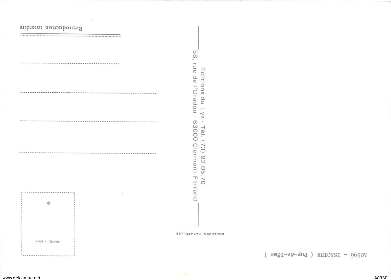 ISSOIRE 8(scan Recto-verso) MA2134 - Issoire