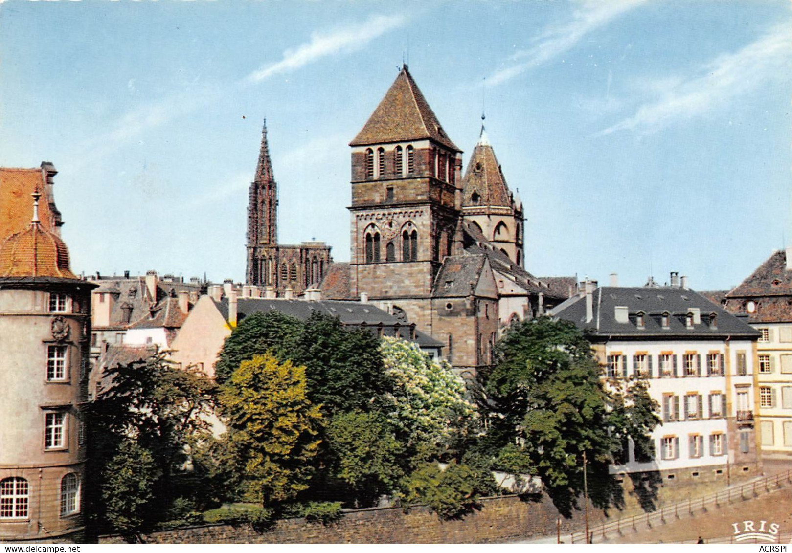 STRASBOURG Eglise Saint Thomas Au Second Plan La Cathedrale STRASBOURG ELSASS 17(scan Recto-verso) MA2133 - Strasbourg