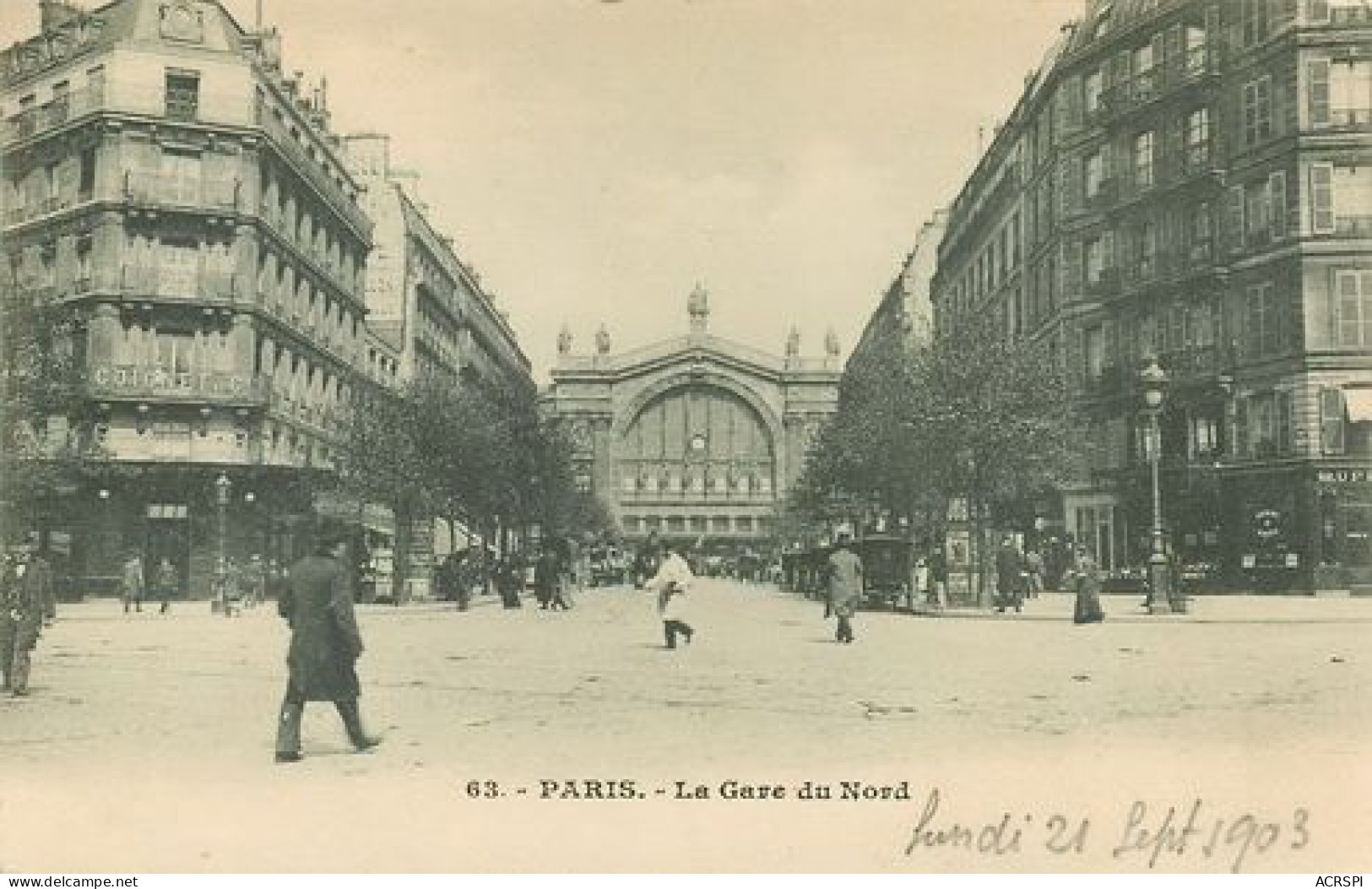 Paris  Gare Du Nord  5   (scan Recto-verso)MA2132Bis - District 10