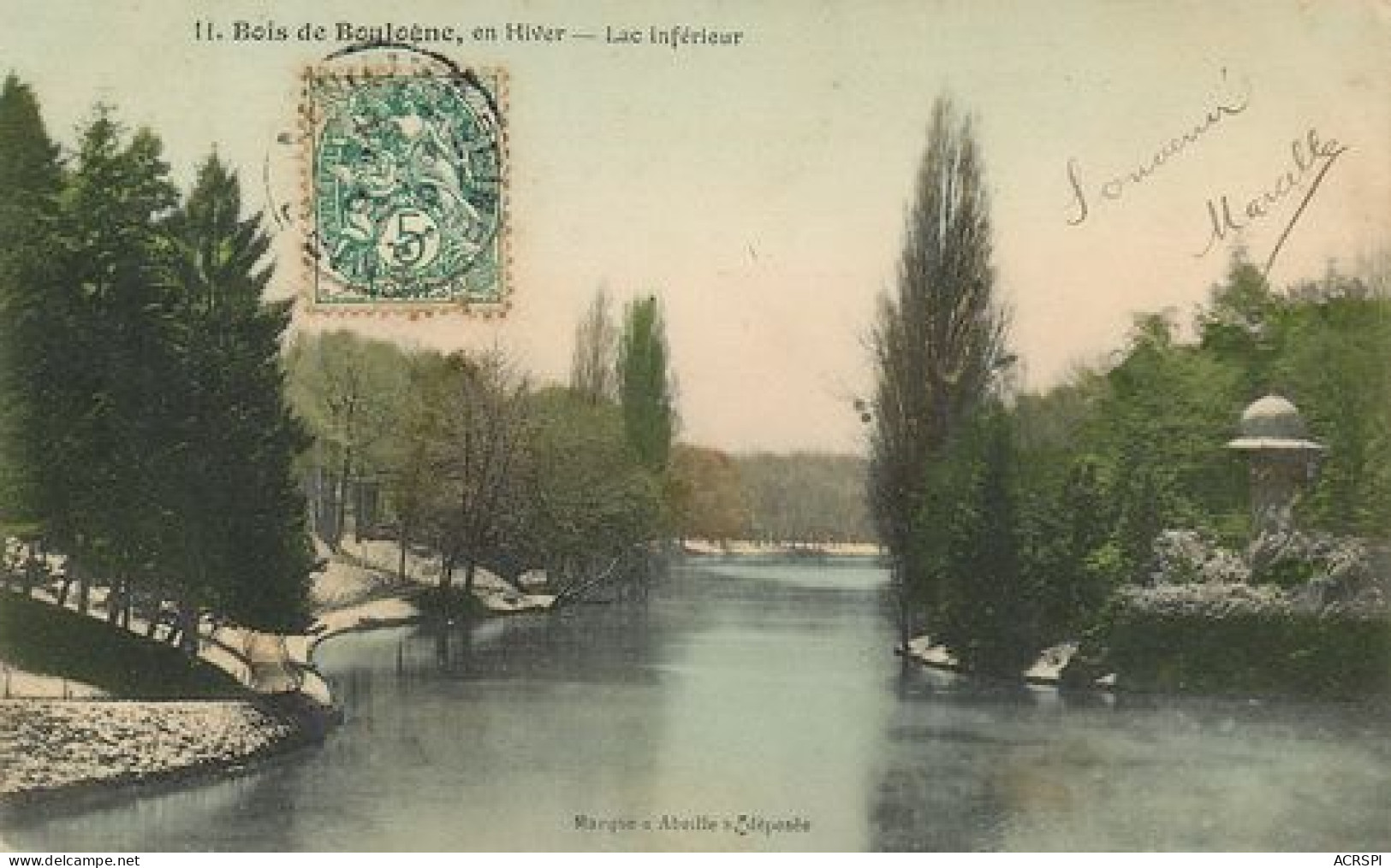 Bois De Boulogne Paris Le Lac Inférieur  3   (scan Recto-verso)MA2132Bis - Distretto: 16