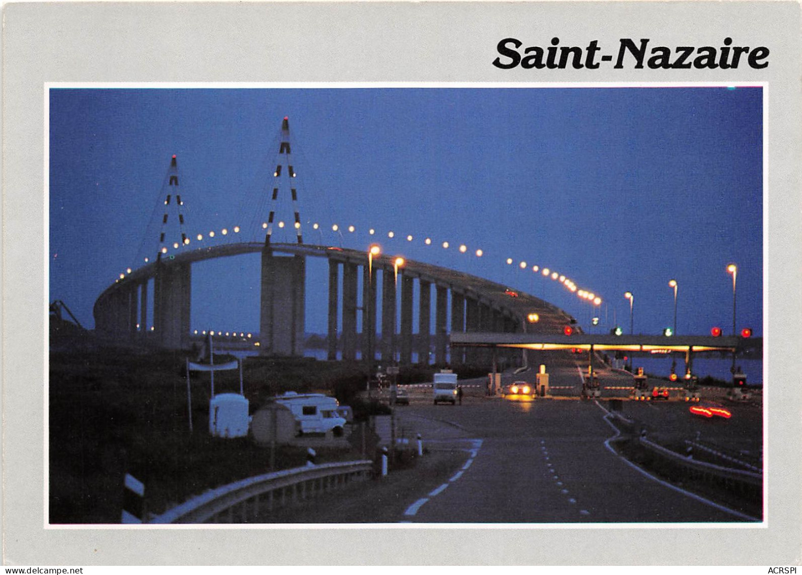 Pont ST NAZAIRE ST BREVIN Vue De Nuit Reliant La Cote D Amour 9(scan Recto-verso) MA2131 - Saint Nazaire