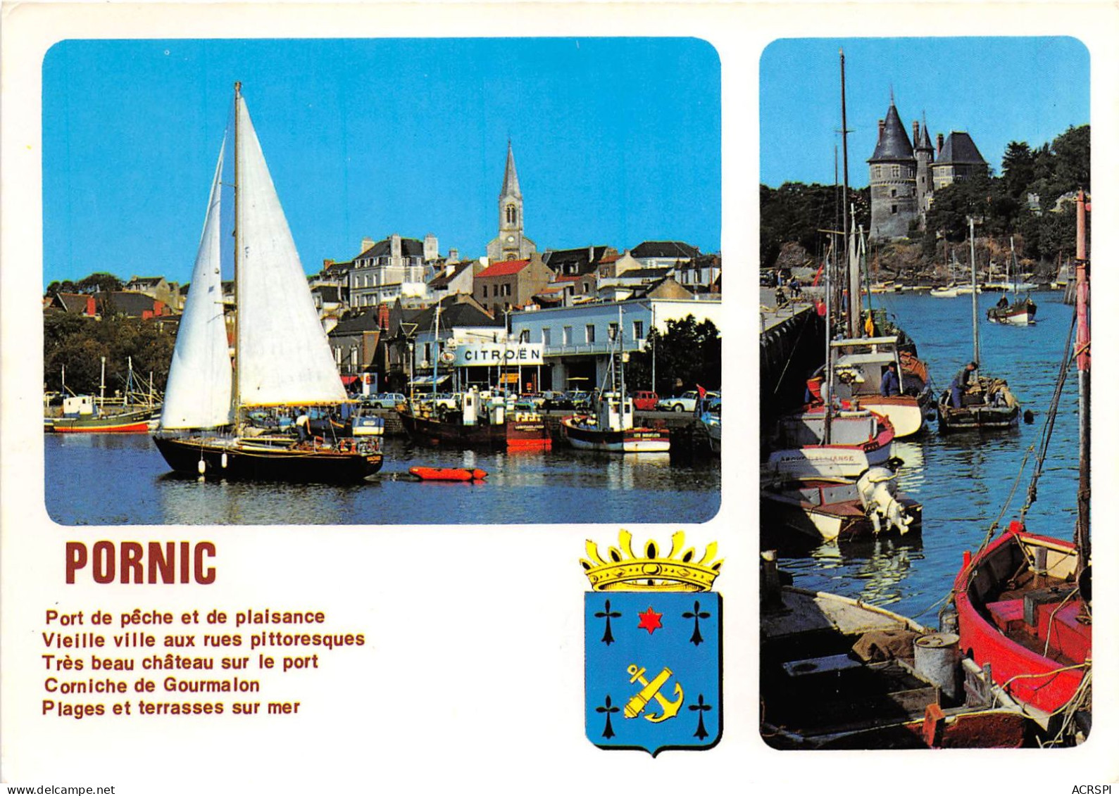 PORNIC Vues Du Port Et Du Chateau 1(scan Recto-verso) MA2131 - Pornic