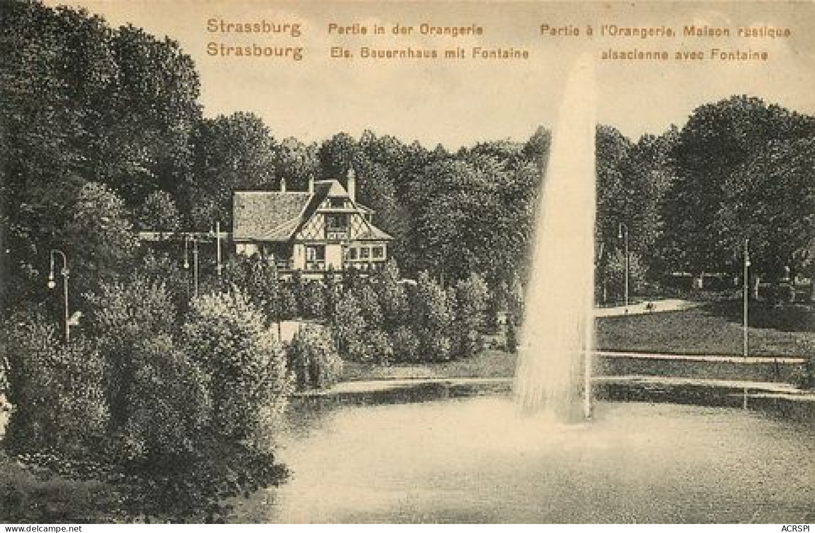 STRASBOURG L' Orangerie  2   (scan Recto-verso)MA2130Ter - Strasbourg
