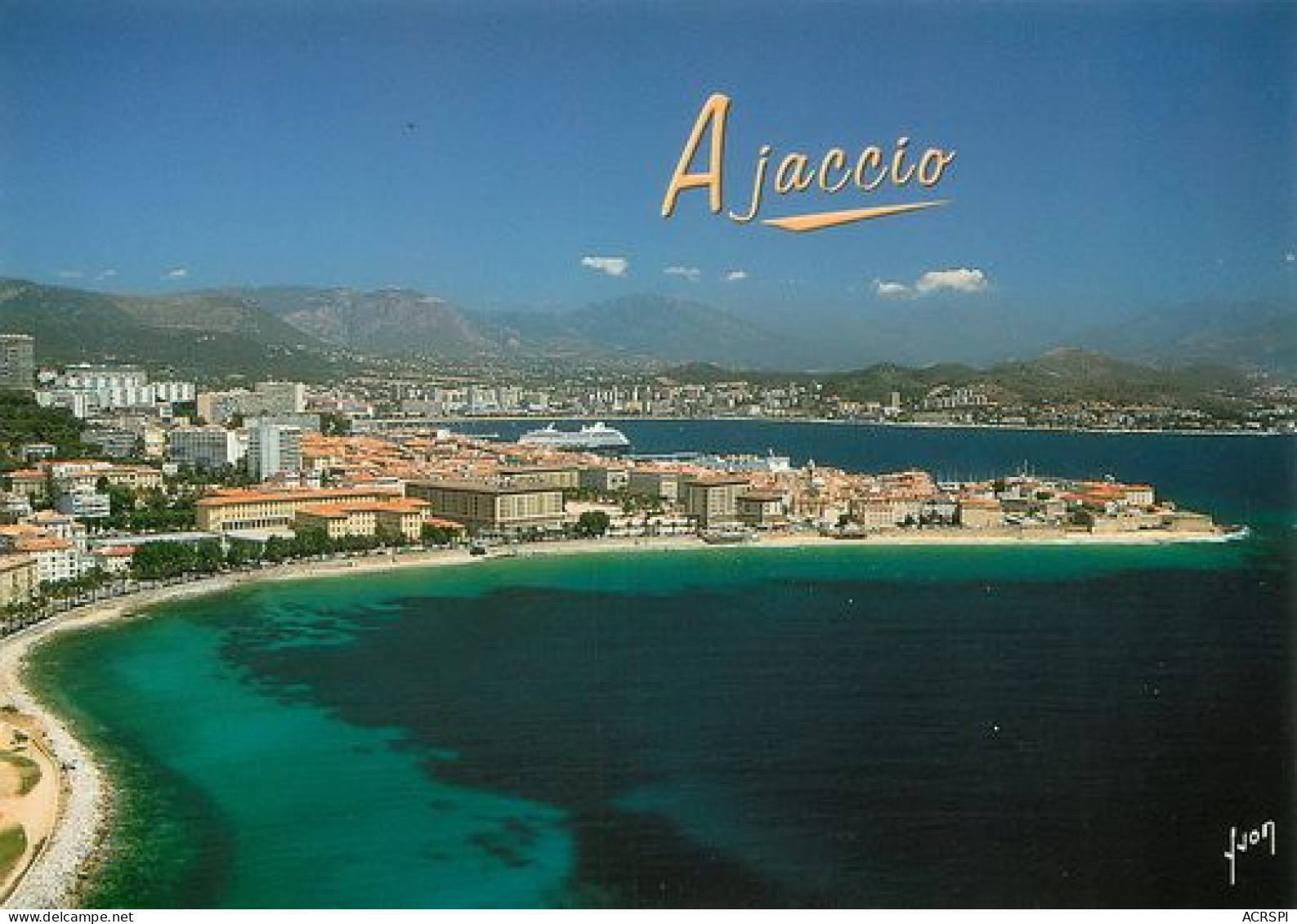  AJACCIO  Vue D'avion  2   (scan Recto-verso)MA2130Bis - Ajaccio