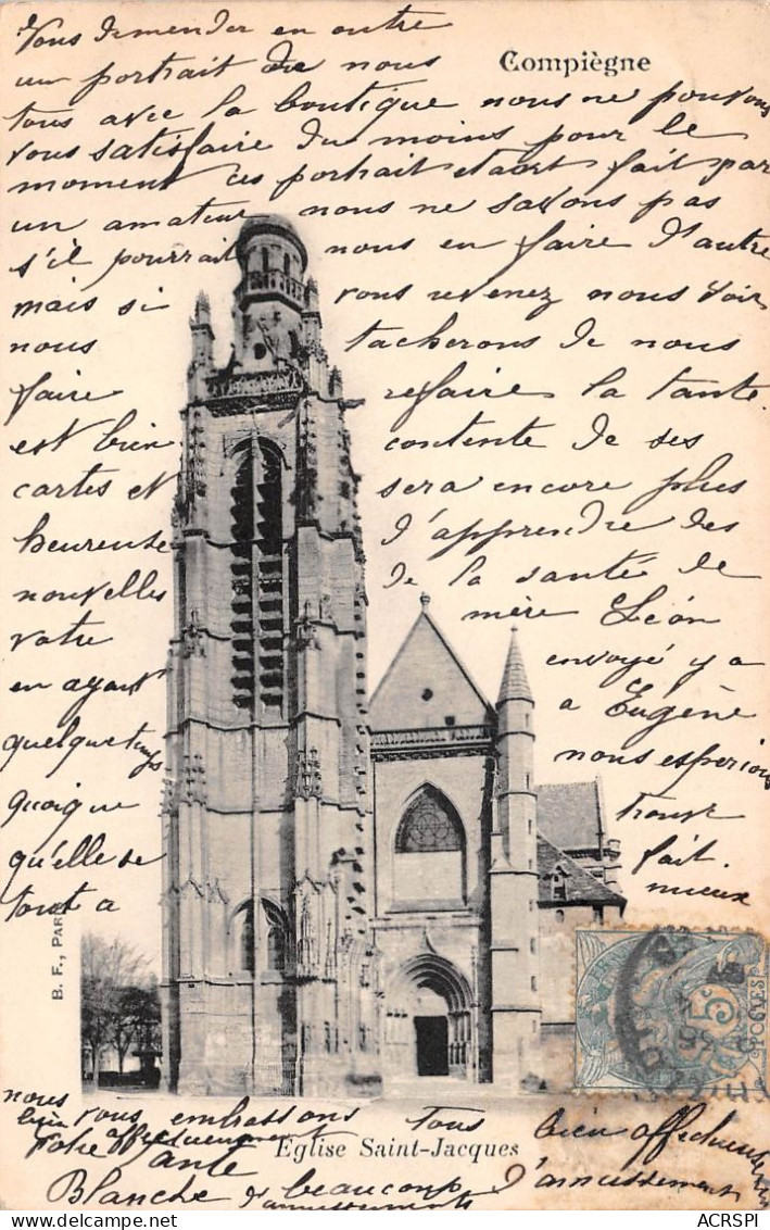 COMPIEGNE Eglise Saint Jacues 21(scan Recto-verso) MA2129 - Compiegne