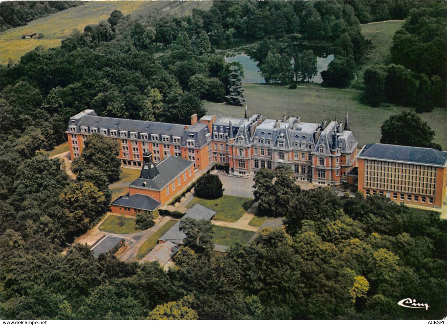 CHANTILLY Les Fontaines Vue Aerienne 26(scan Recto-verso) MA2129 - Chantilly
