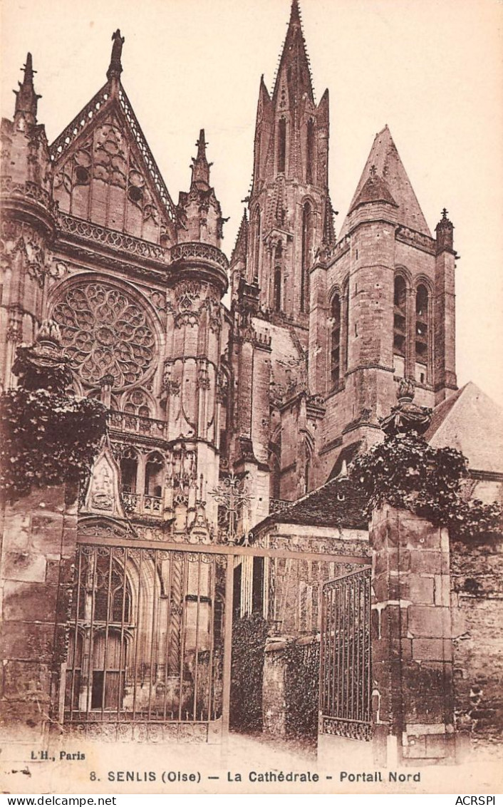 SENLIS La Cathedrale Portail Nord 15(scan Recto-verso) MA2129 - Senlis