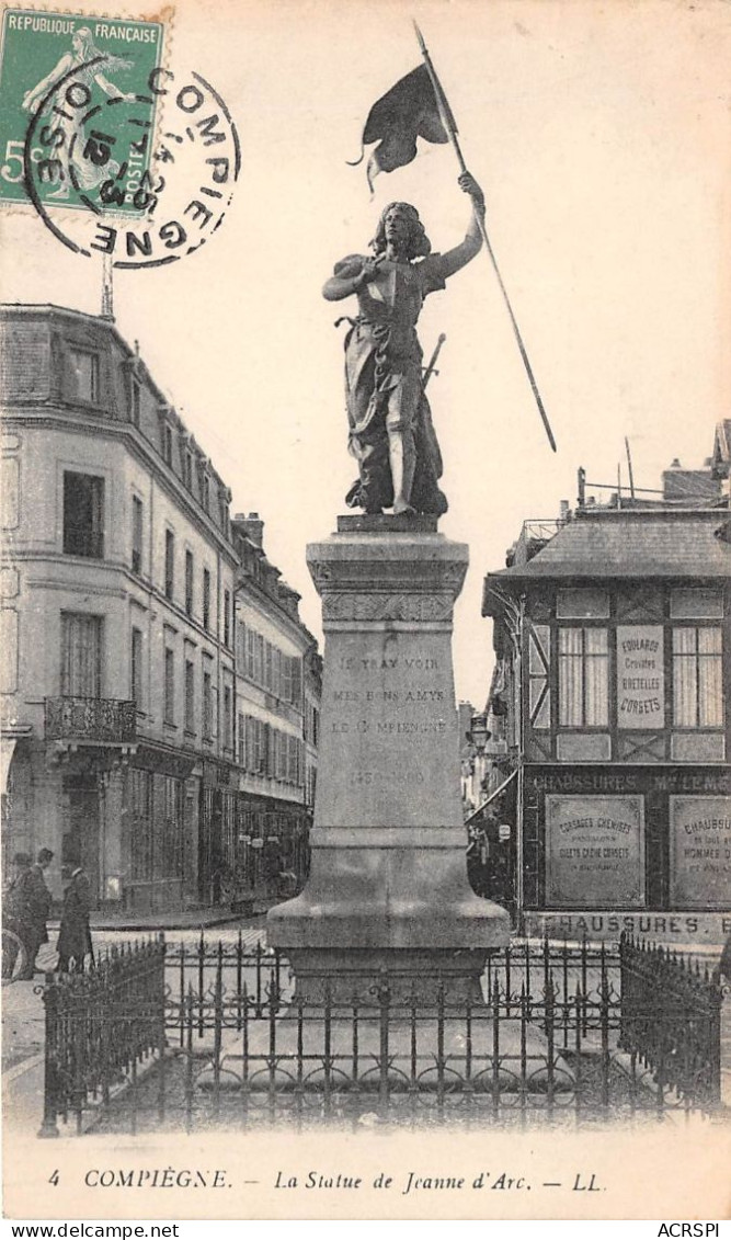 COMPIEGNE La Statue De Jeanne D Arc 14(scan Recto-verso) MA2129 - Compiegne