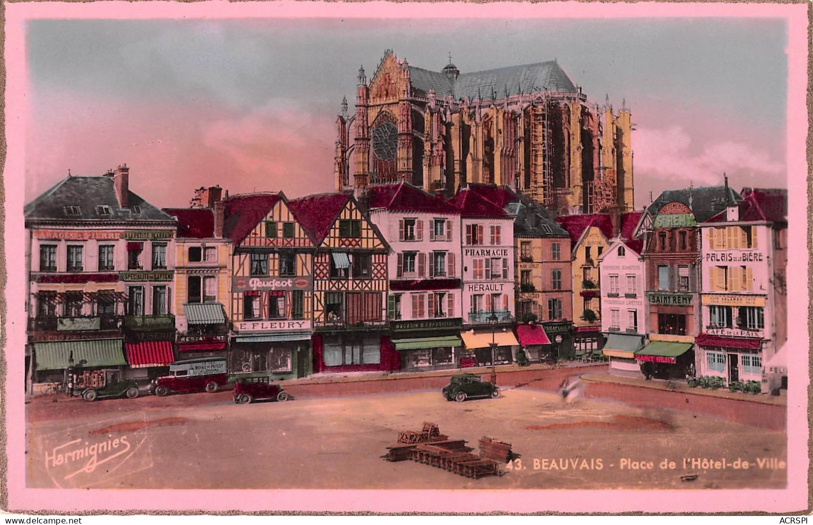 BEAUVAIS Place De L Hotel De Ville 4(scan Recto-verso) MA2129 - Beauvais