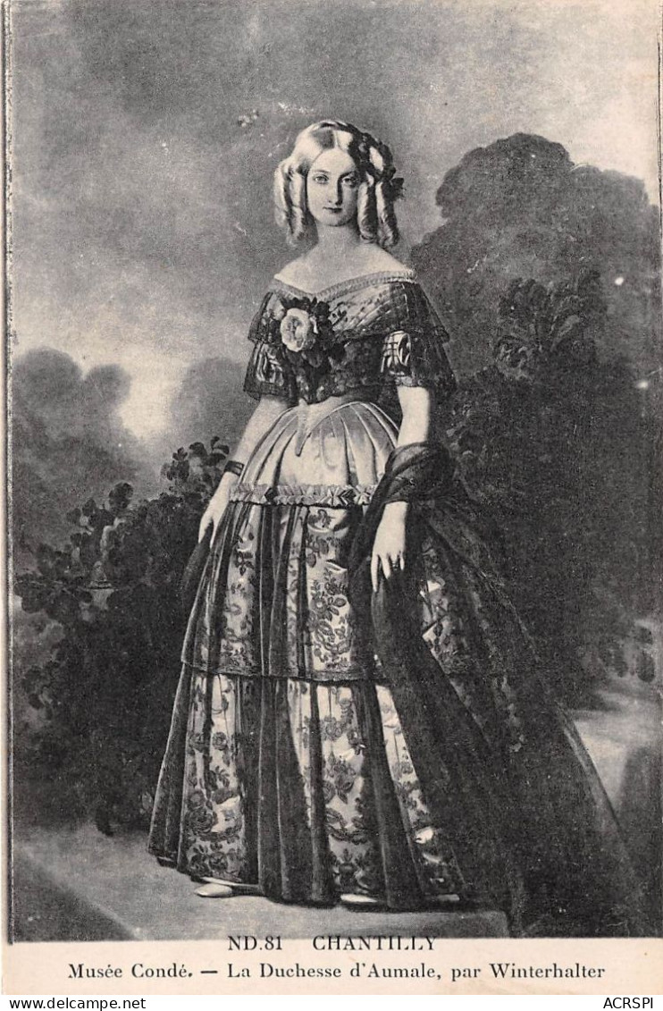 CHANTILLY Musee Conde La Duchesse D Aumale Par Winterhalter 3(scan Recto-verso) MA2129 - Chantilly