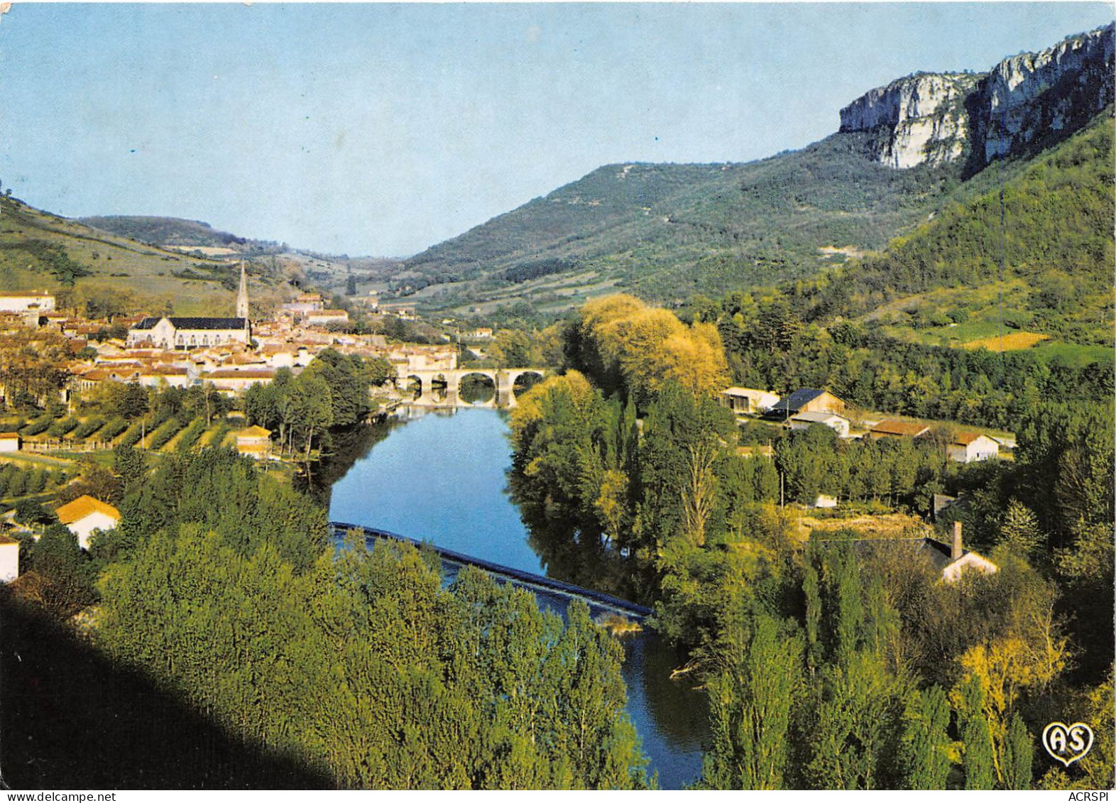 SAINT ANTONIN NOBLE VAL Vue Generale Panoramique Sur La Ville Et Vallee De L Aveyron 25(scan Recto-verso) MA2127 - Saint Antonin Noble Val