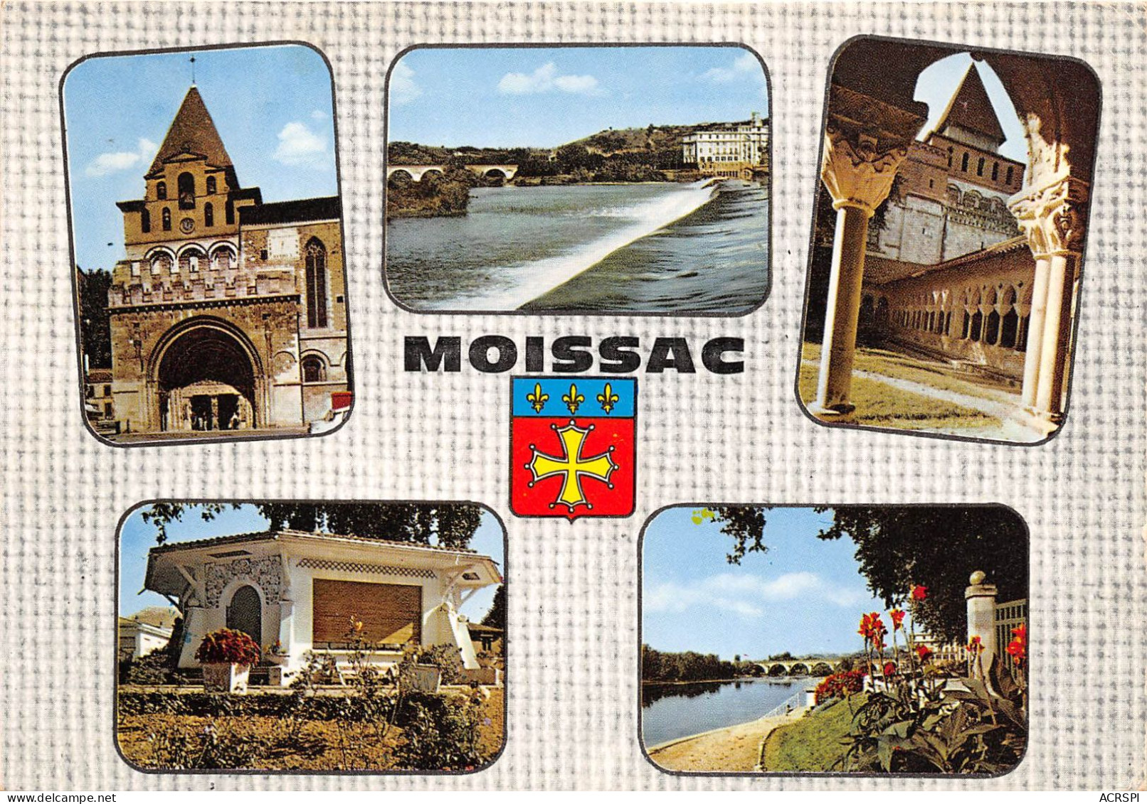 MOISSAC Eglise Saint Pierre Moulin Et Chaussee Sur Le Tarn 21(scan Recto-verso) MA2127 - Moissac