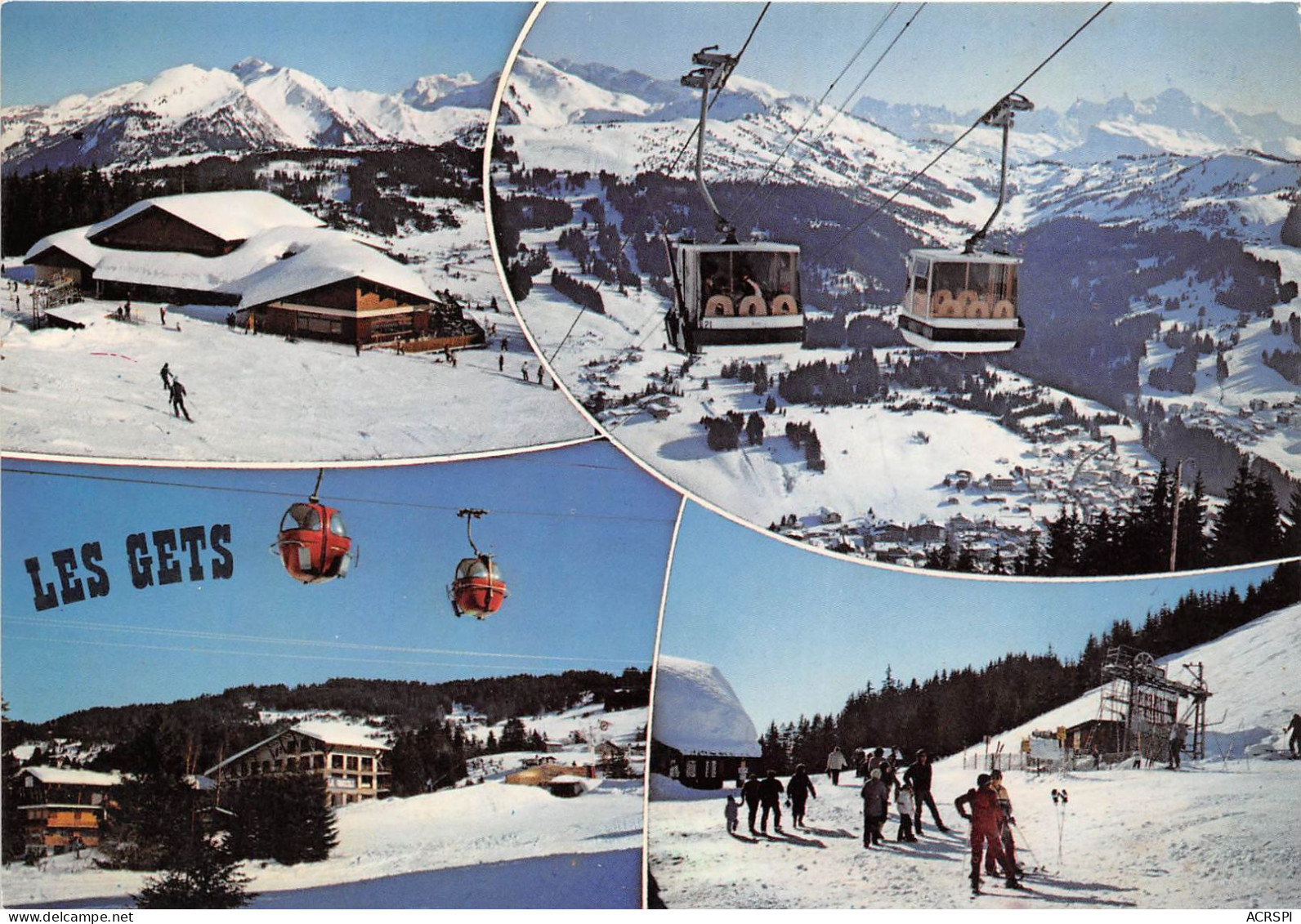LES GETS En Haut A Droite Le Mont Blanc 17(scan Recto-verso) MA2126 - Les Gets
