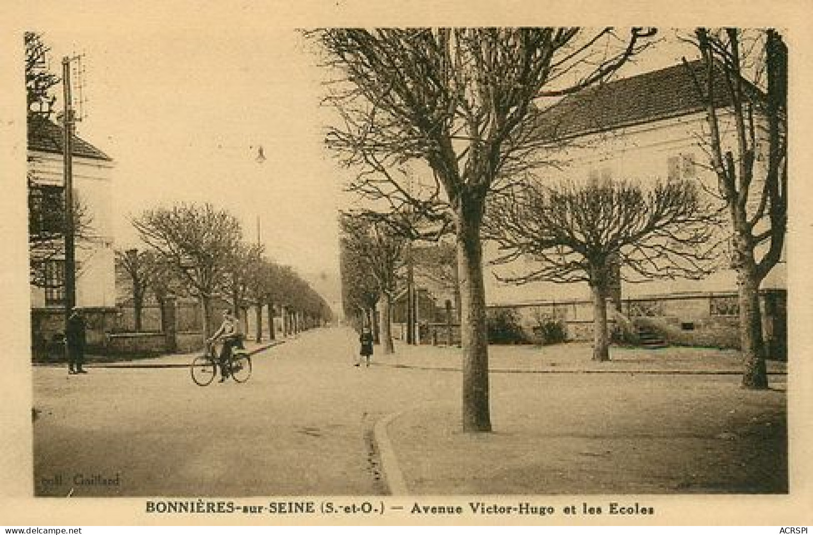 BONNIERES SUR SEINE  Les Ecoles   Carte Vierge      27 MA2124Ter - Bonnieres Sur Seine