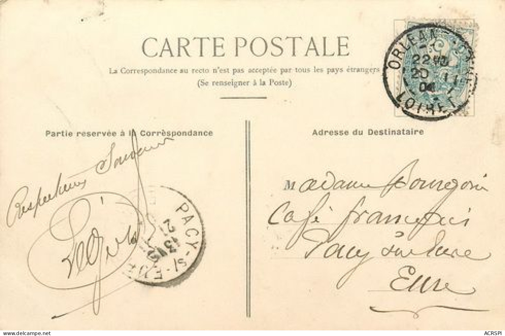 ORLEANS LE MAIL ET LE KIOSQUE  15   (scan Recto-verso)MA2124Ter - Orleans