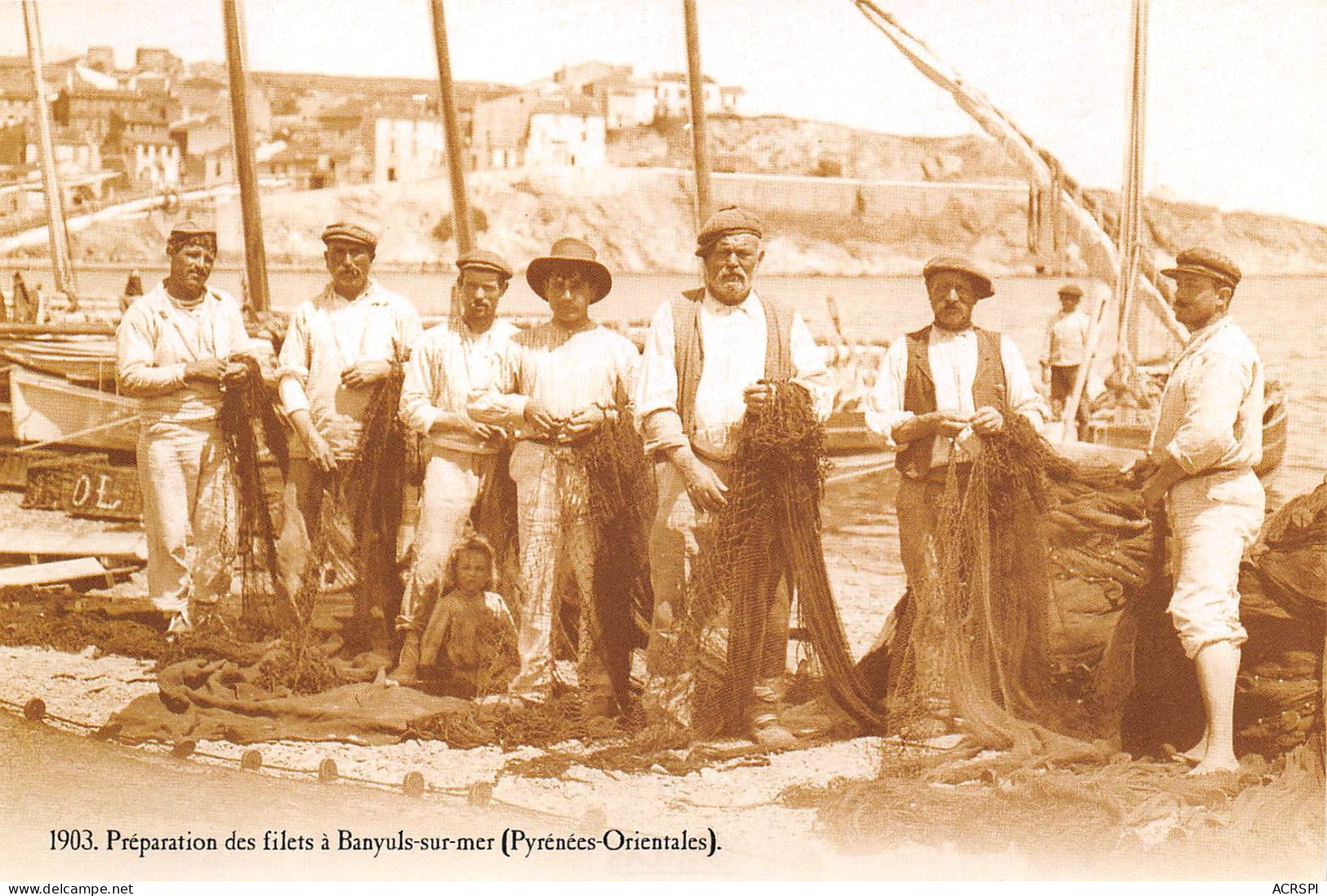 BANYULS SUR MER Preparation Des Filets 28(scan Recto-verso) MA2154 - Banyuls Sur Mer