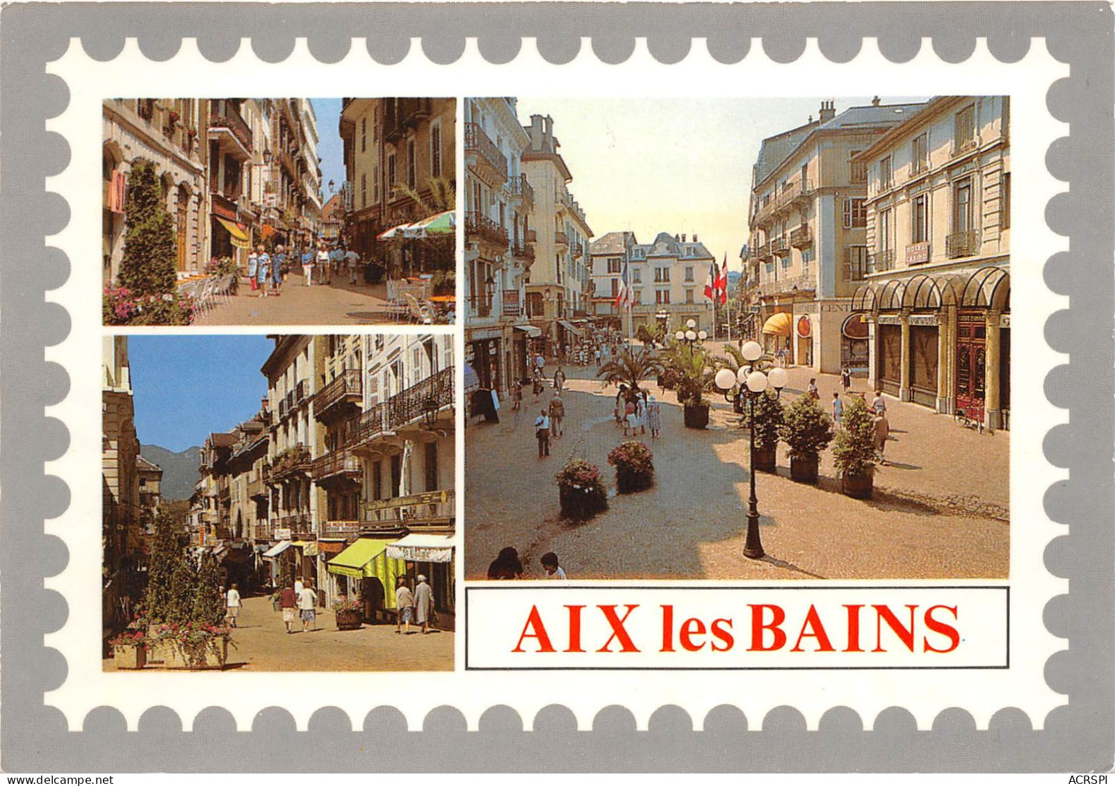 AIX LES BAINS En Flanant Dans Le Centre Pieton 3(scan Recto-verso) MA2155 - Aix Les Bains