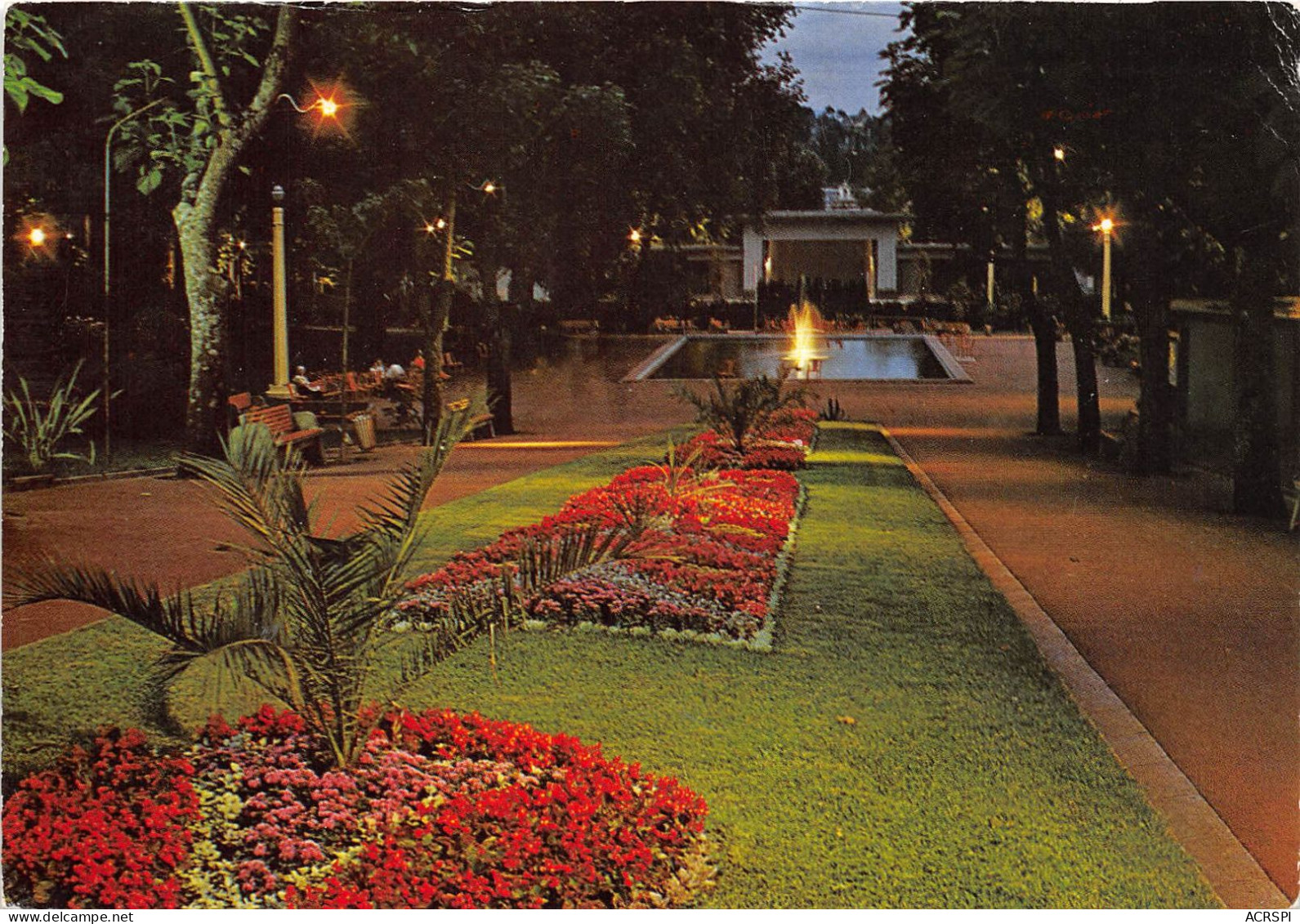 AIX LES BAINS Le Parc Du Thermal Avec Sa Piece D Eau Et Son Theatre De Verdure 9(scan Recto-verso) MA2152 - Aix Les Bains