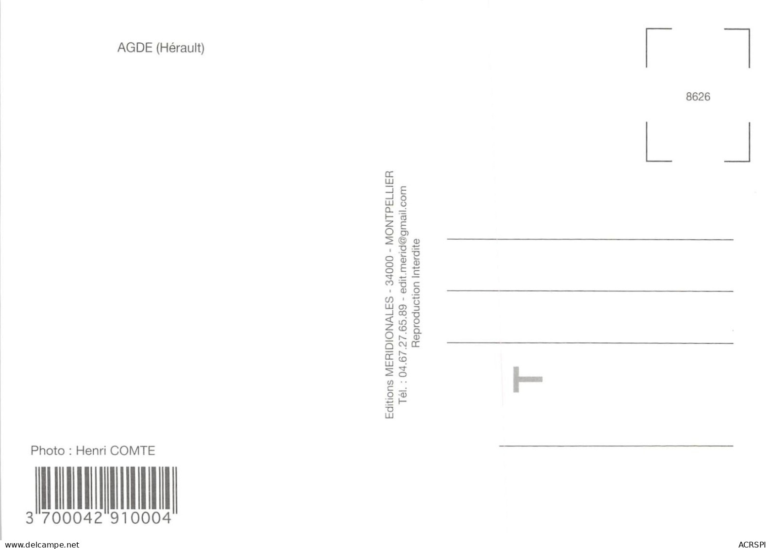  AGDE 3(scan Recto-verso) MA2146 - Agde