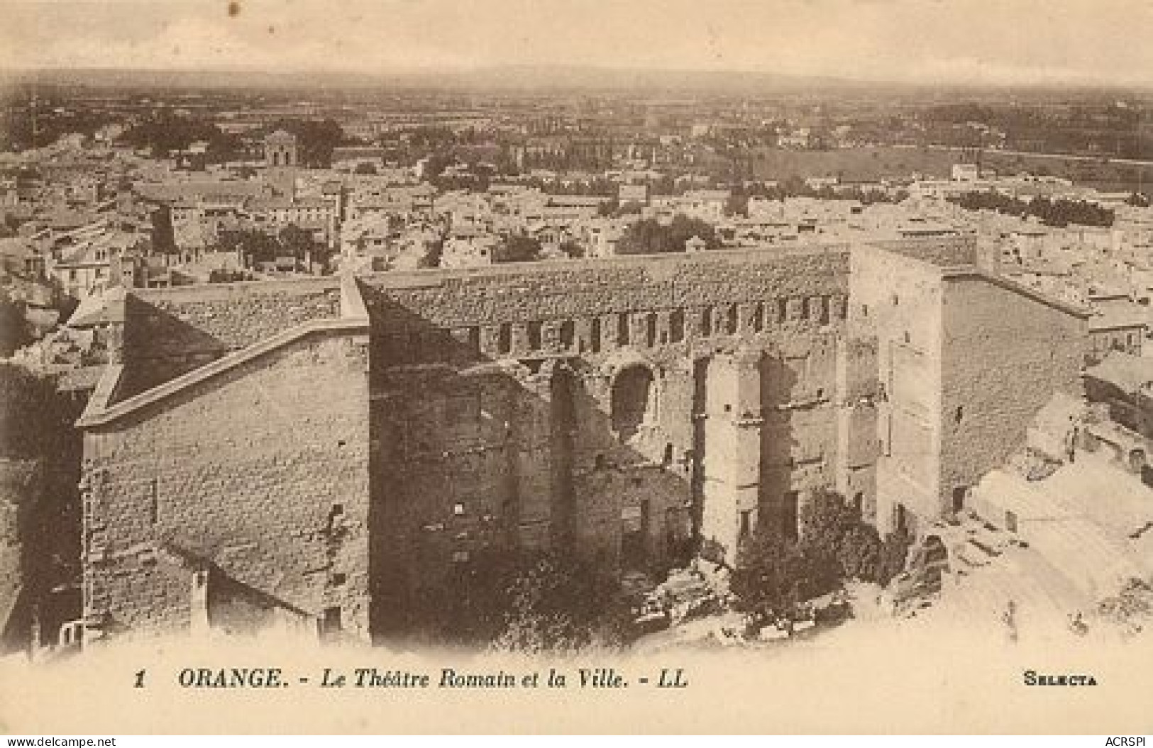 ORANGE  Vue Panoramique De La Ville Et Du Theatre  15   (scan Recto-verso)MA2144Ter - Orange