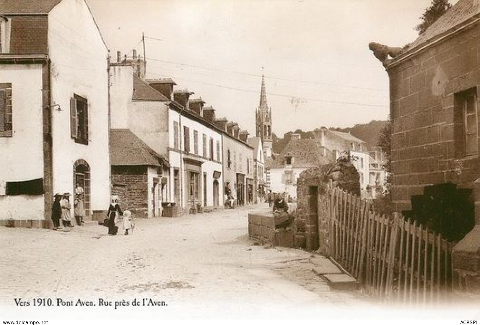 PONT AVEN Rue Pres De L'aven  édition Atlas 1986  Cliché Roger Viollet  16  (scan Recto-verso)MA2144Bis - Pont Aven