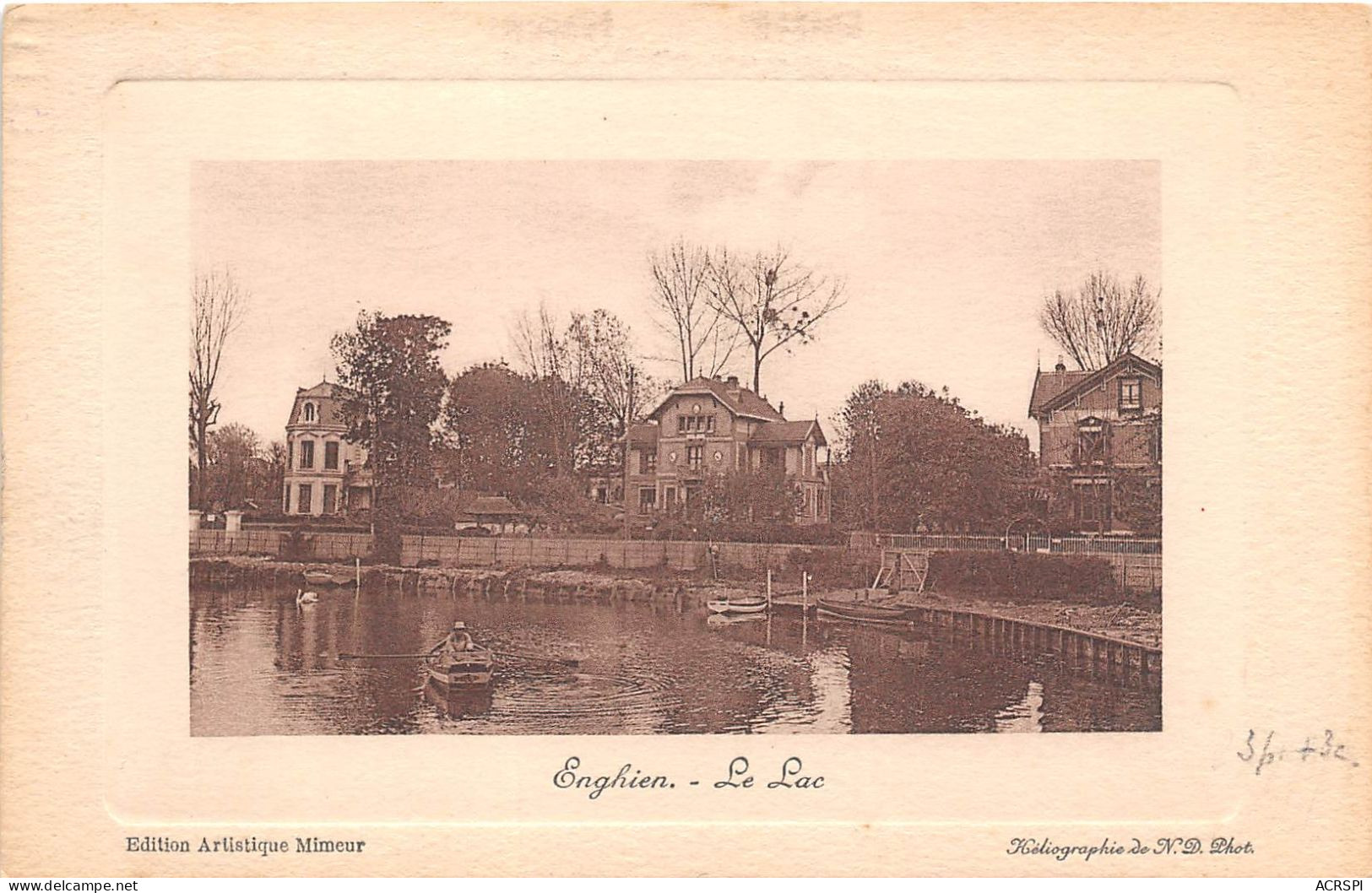 ENGHIEN LE LAC 22(scan Recto-verso) MA2144 - Enghien Les Bains