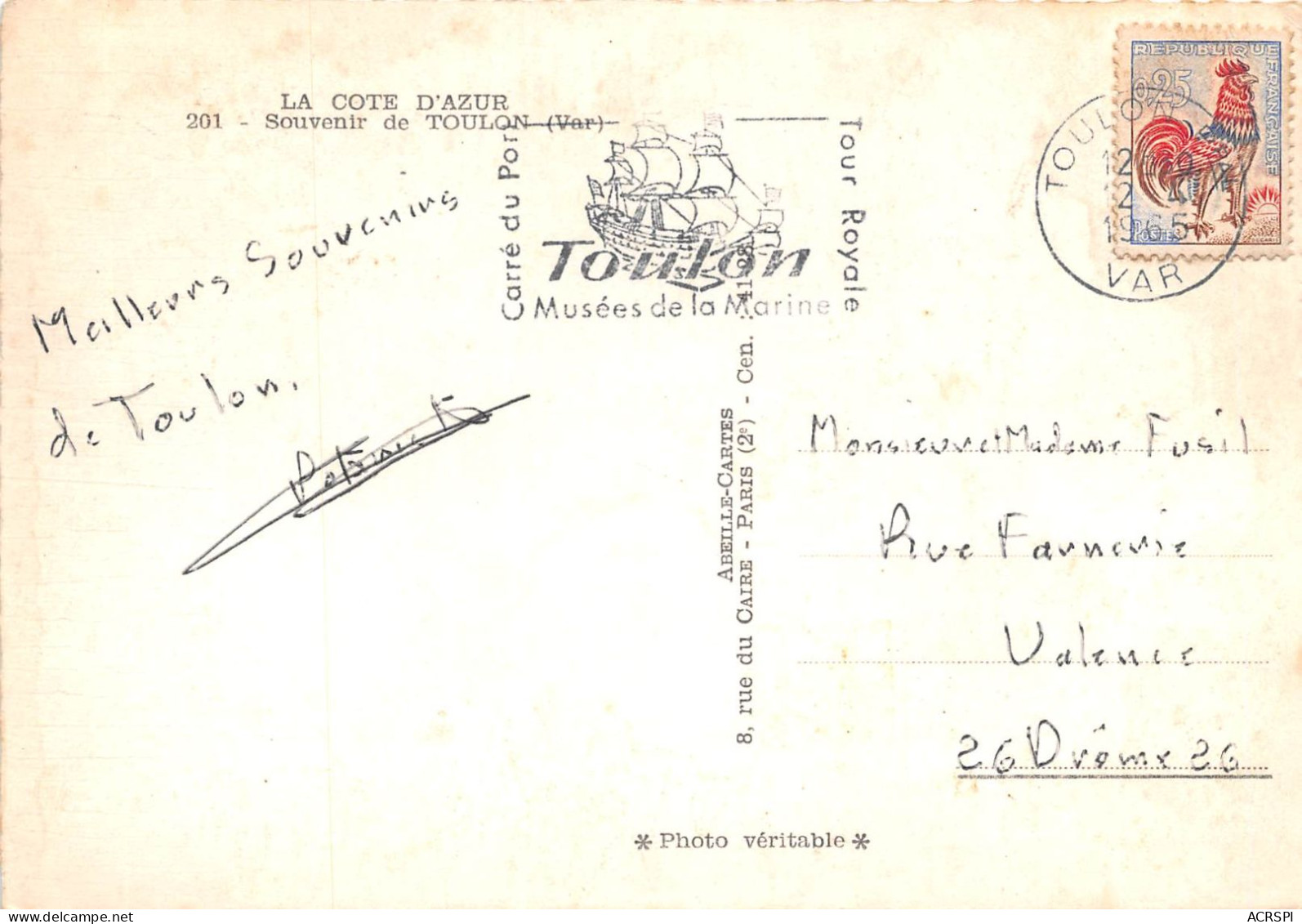Souvenir De TOULON 5(scan Recto-verso) MA2143 - Toulon