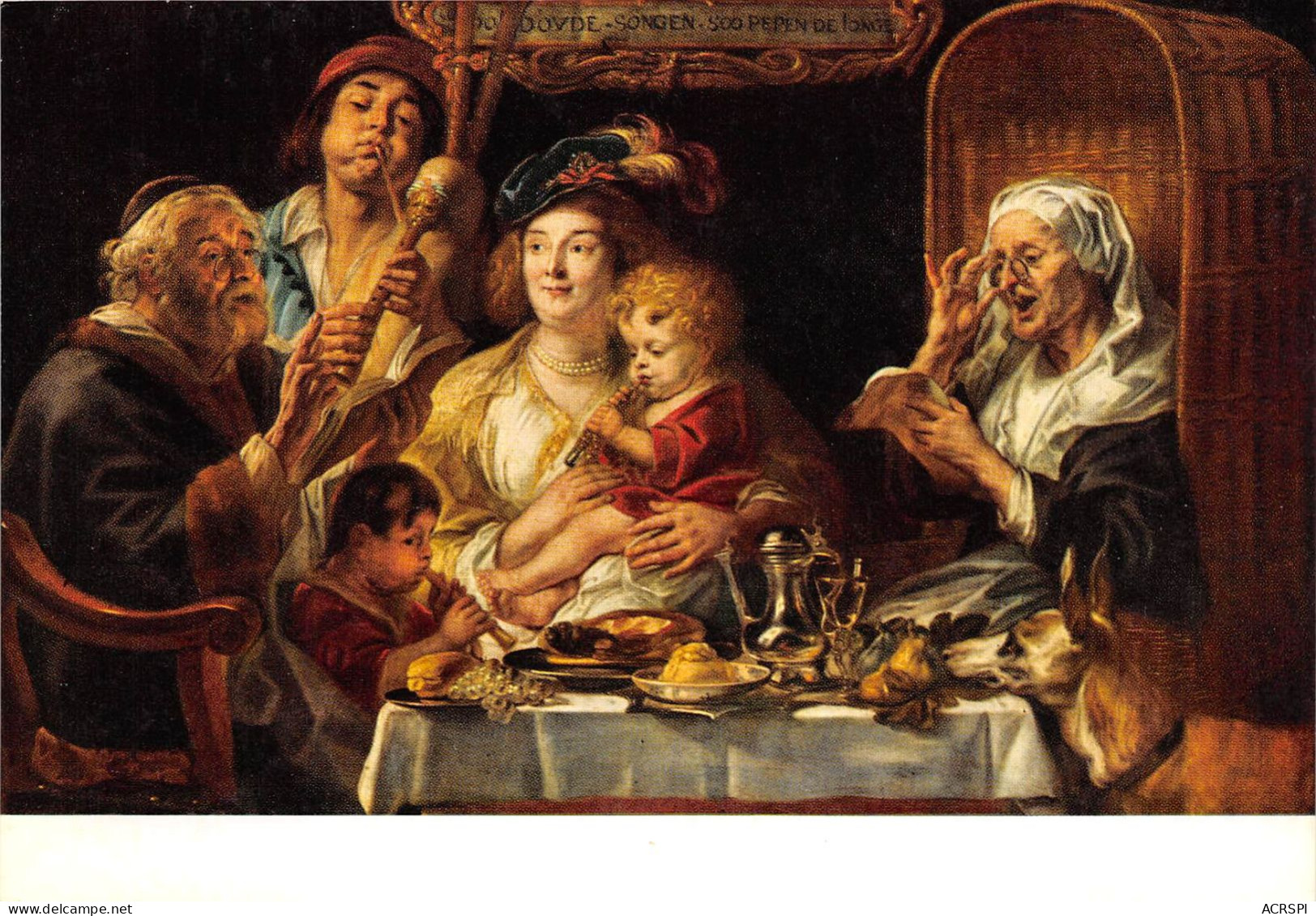 JORDAENS JACOB Jacques Concert De Famille 25(scan Recto-verso) MA2141 - Malerei & Gemälde