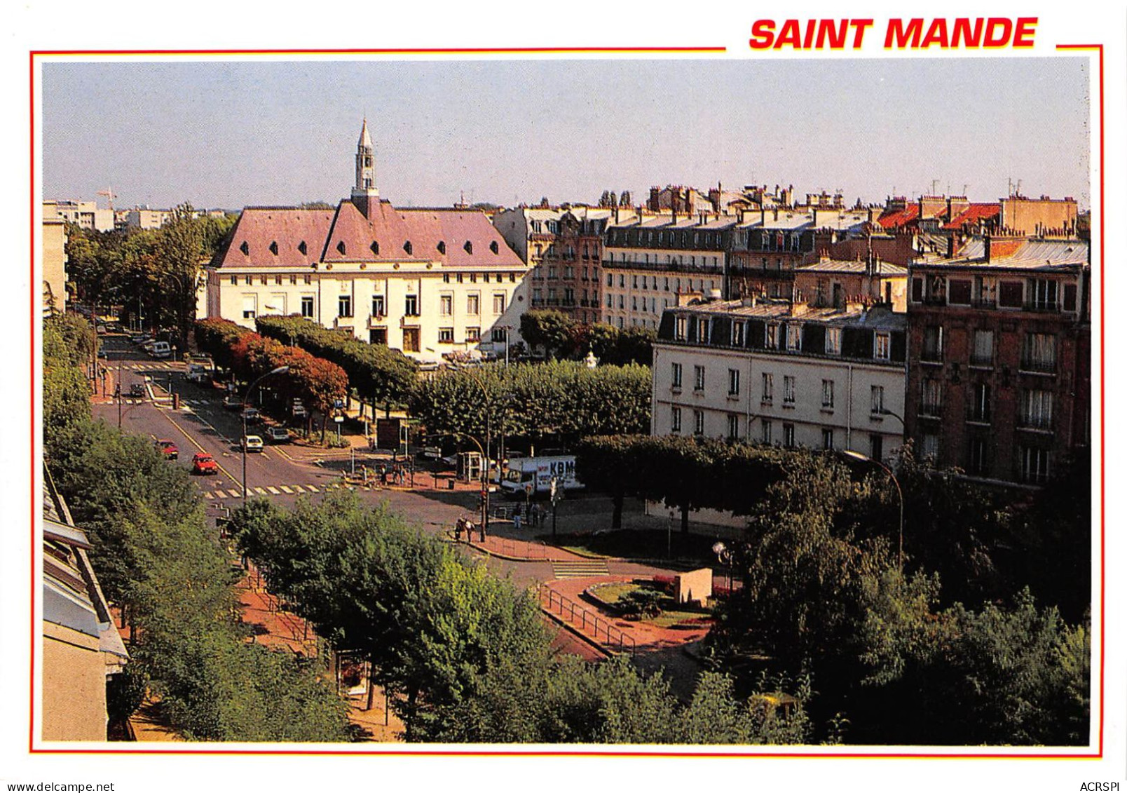 SainT MANDE Vue Sur L Hotel De Ville 3(scan Recto-verso) MA2140 - Saint Mande