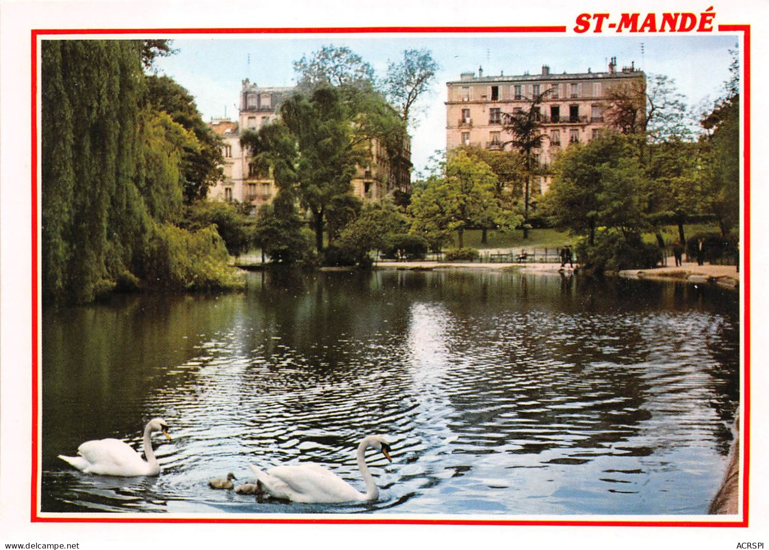 ST MANDE Les Cygnes Ur Le Lac 5(scan Recto-verso) MA2140 - Saint Mande