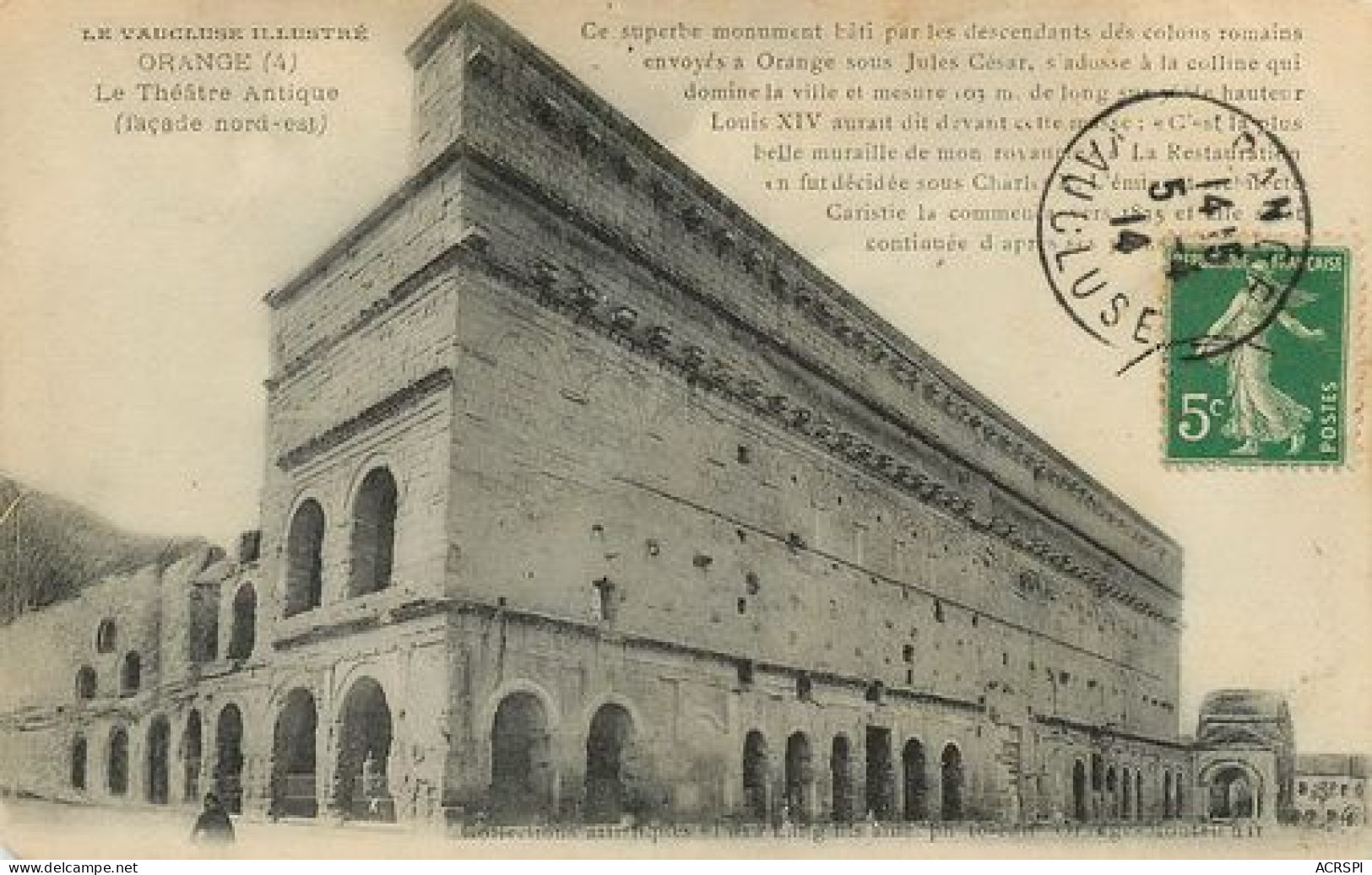 ORANGE lot de 22 cartes anciennes de la facade romaine du monument differents éditeurs  (scan recto-verso)MA2143BisBoite