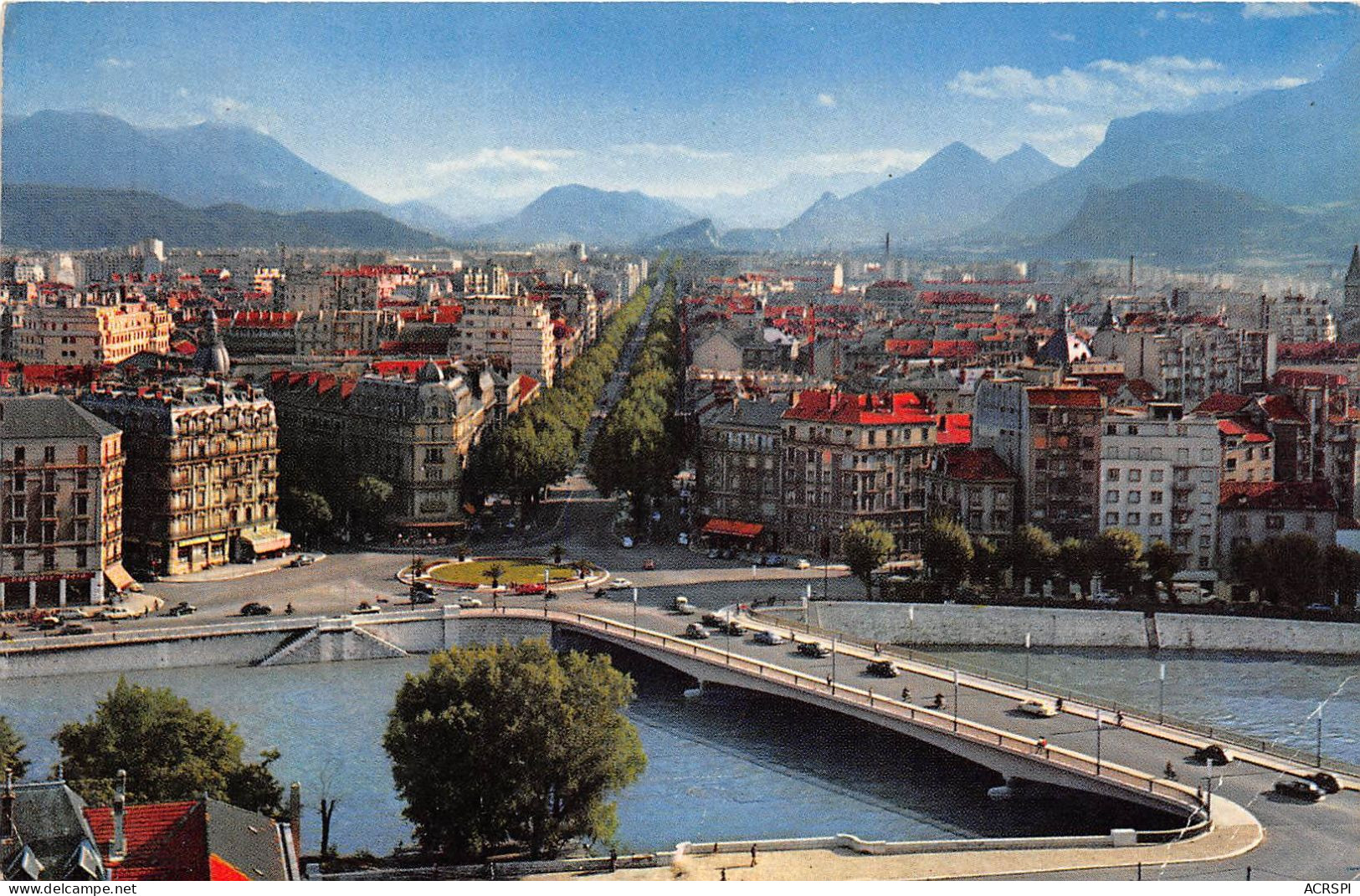 GRENOBLE Pont De La Porte De France Place De La Bastille Et Cours Jean Jaures 21(scan Recto-verso) MA2138 - Grenoble