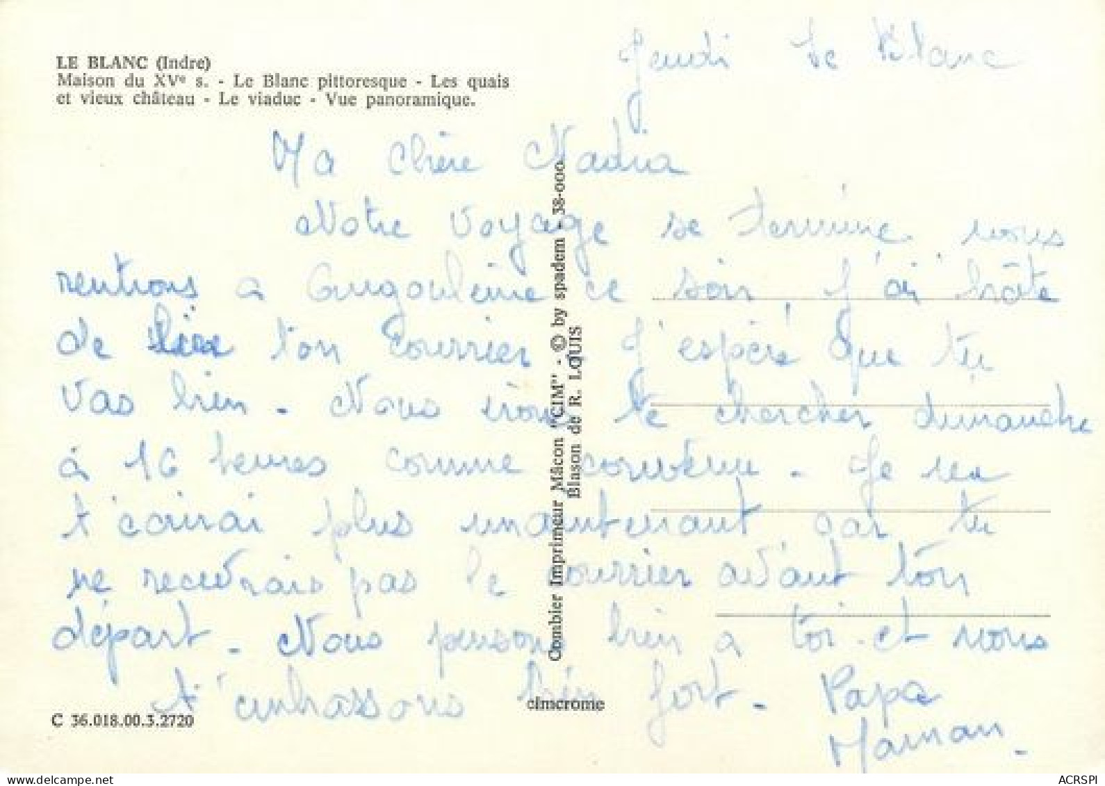 LE BLANC  Indre  Multivue    9   (scan Recto-verso)MA2168Ter - Le Blanc