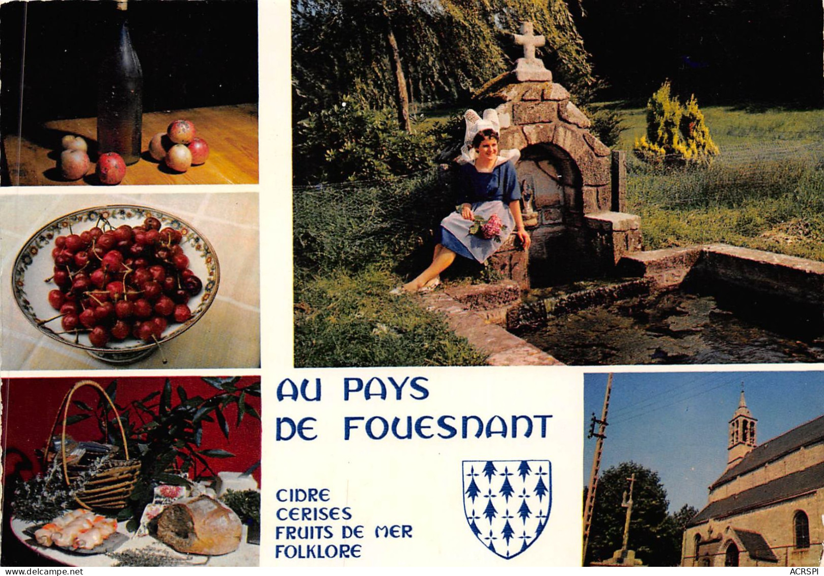 LE PAYS DE FOUESNANT Deja Celebre Par Ses Plages Ensoleillees 28(scan Recto-verso) MA2168 - Fouesnant