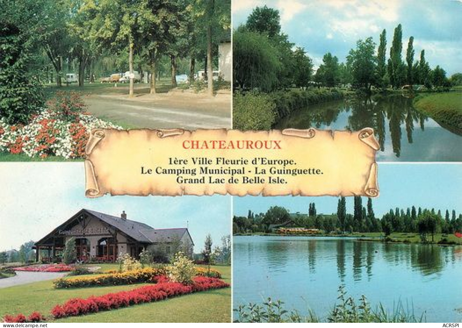 CHATEAUROUX   Le Camping La Guingette Le Lac  9   (scan Recto-verso)MA2168Bis - Chateauroux