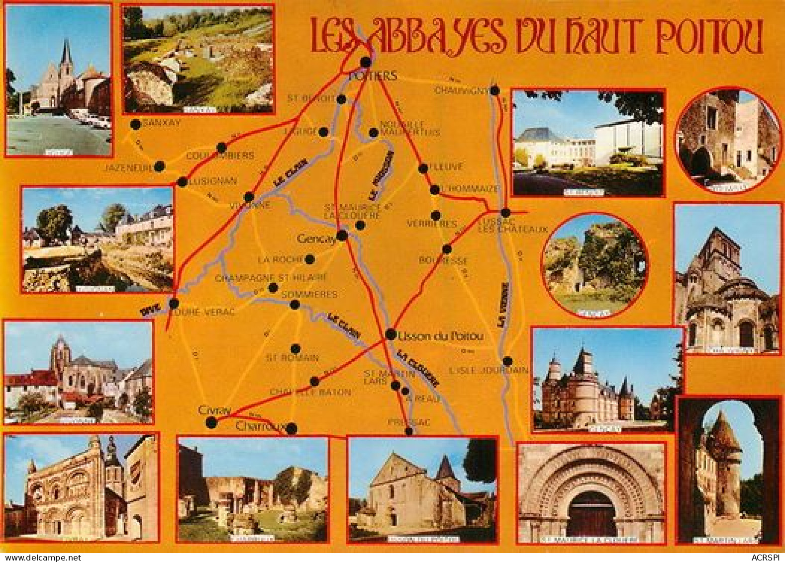 POITIERS Abbayes Du Haut Poitou  48   (scan Recto-verso)MA2166Ter - Poitiers