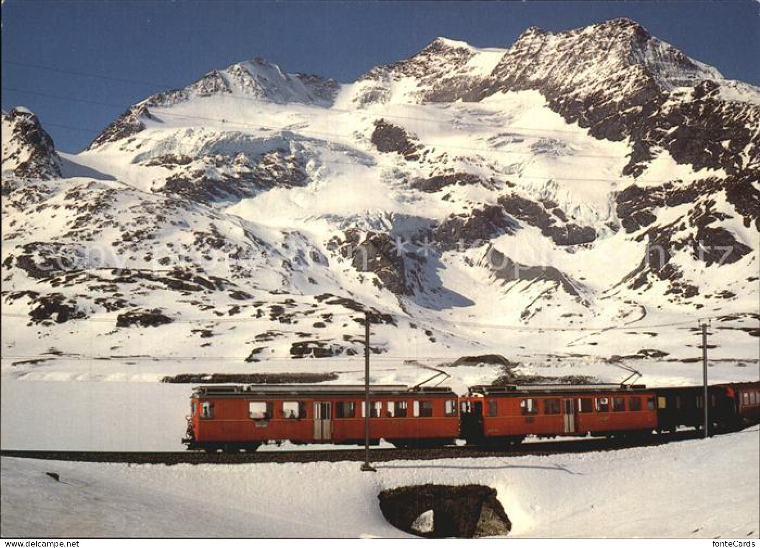 12522332 Berninabahn Alp-Gruem Eisenbahn - Autres & Non Classés