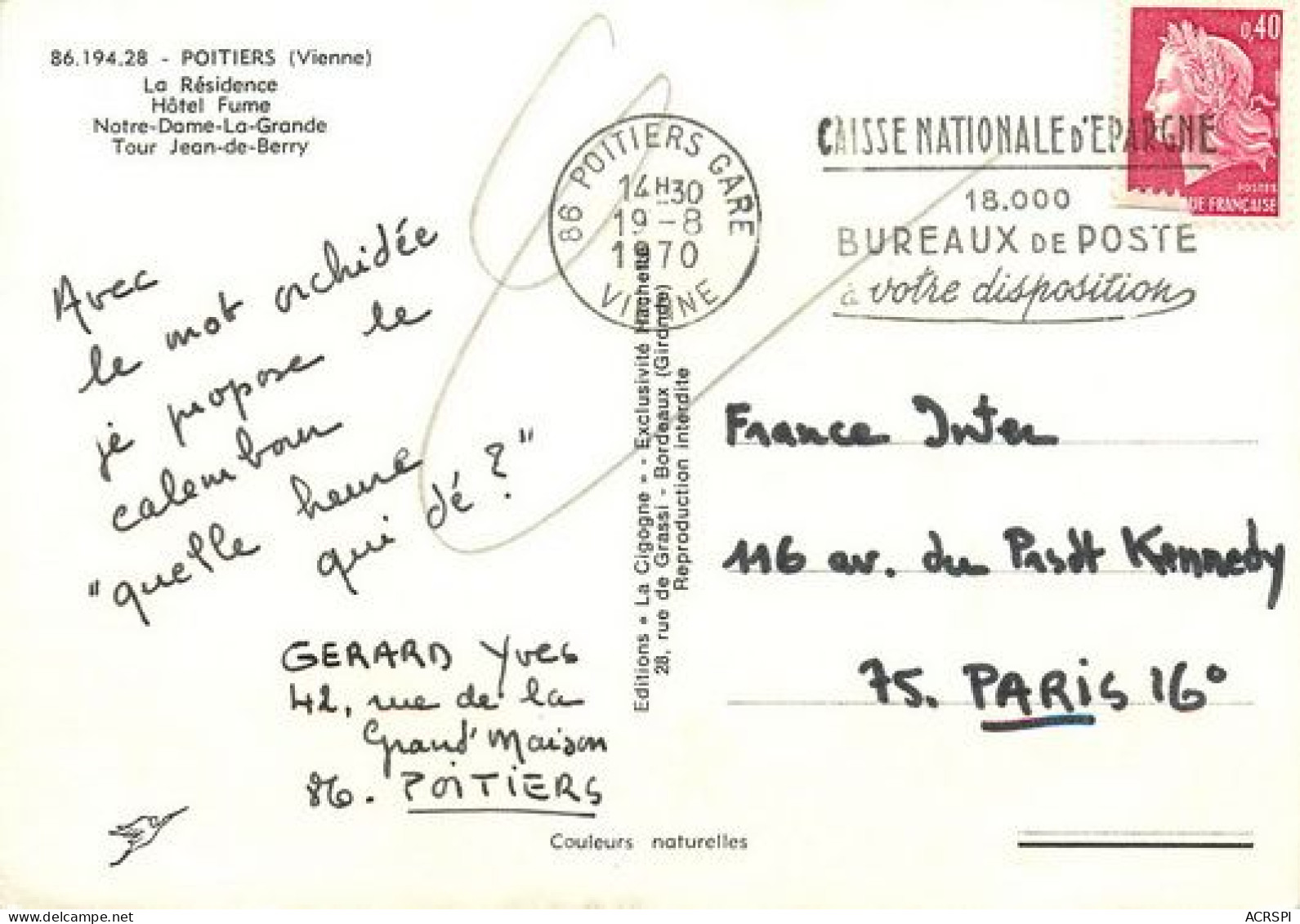  POITIERS  1970 Multivue Vienne  12   (scan Recto-verso)MA2166Bis - Poitiers