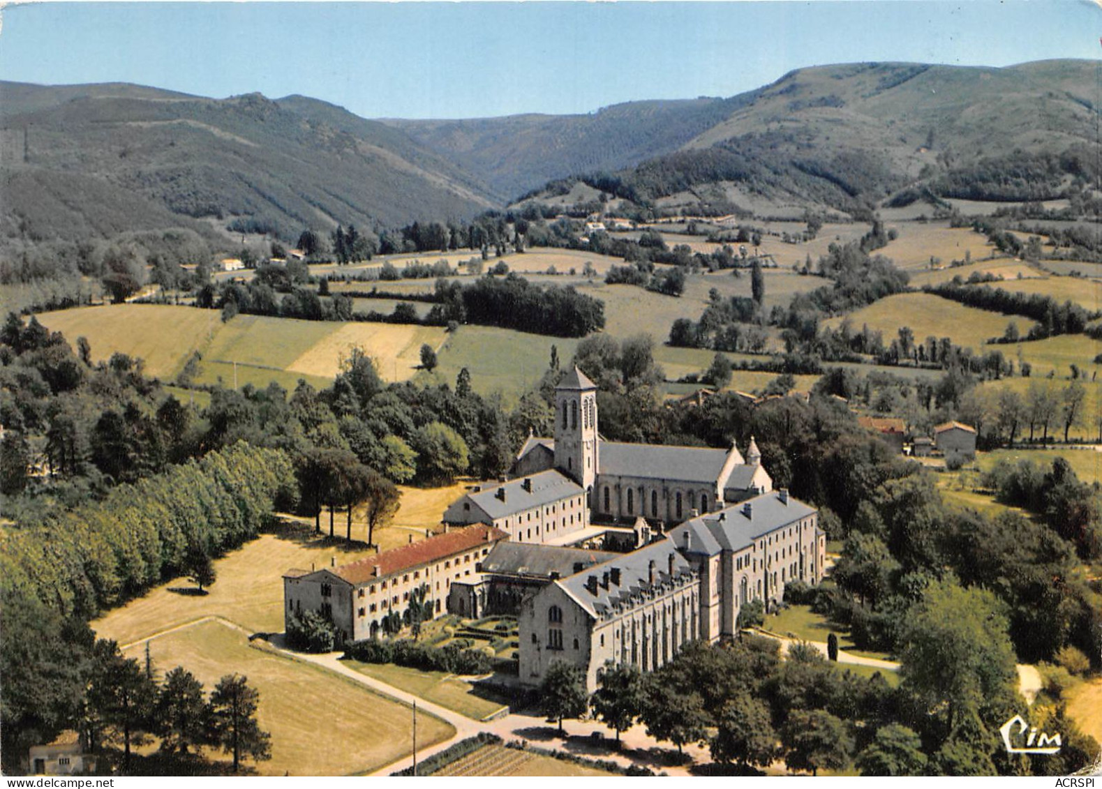 DOURGNE Vue Aerienne L Abbaye St Benoit D En Calcat Et La Montagne Noire 24(scan Recto-verso) MA2166 - Dourgne