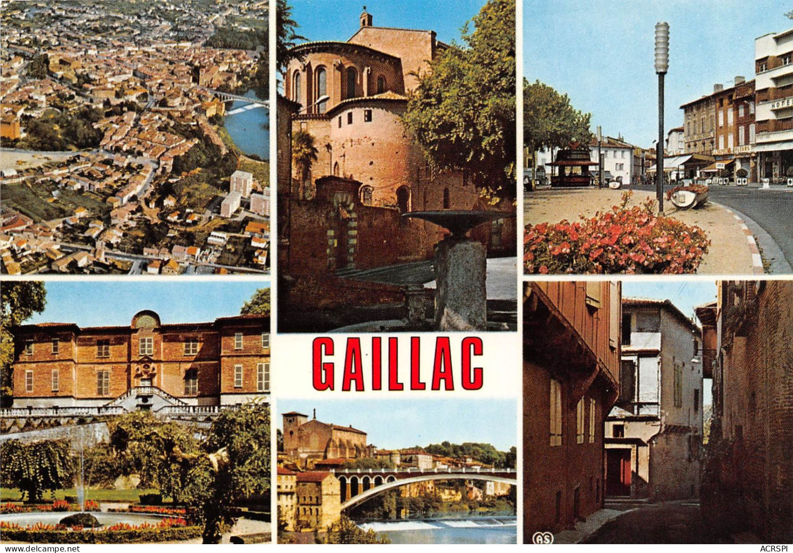 GAILLAC Celebre Par Ses Crus Reputes Vue Panoramique Aerienne Place Eugeniede Guerin 10(scan Recto-verso) MA2166 - Gaillac