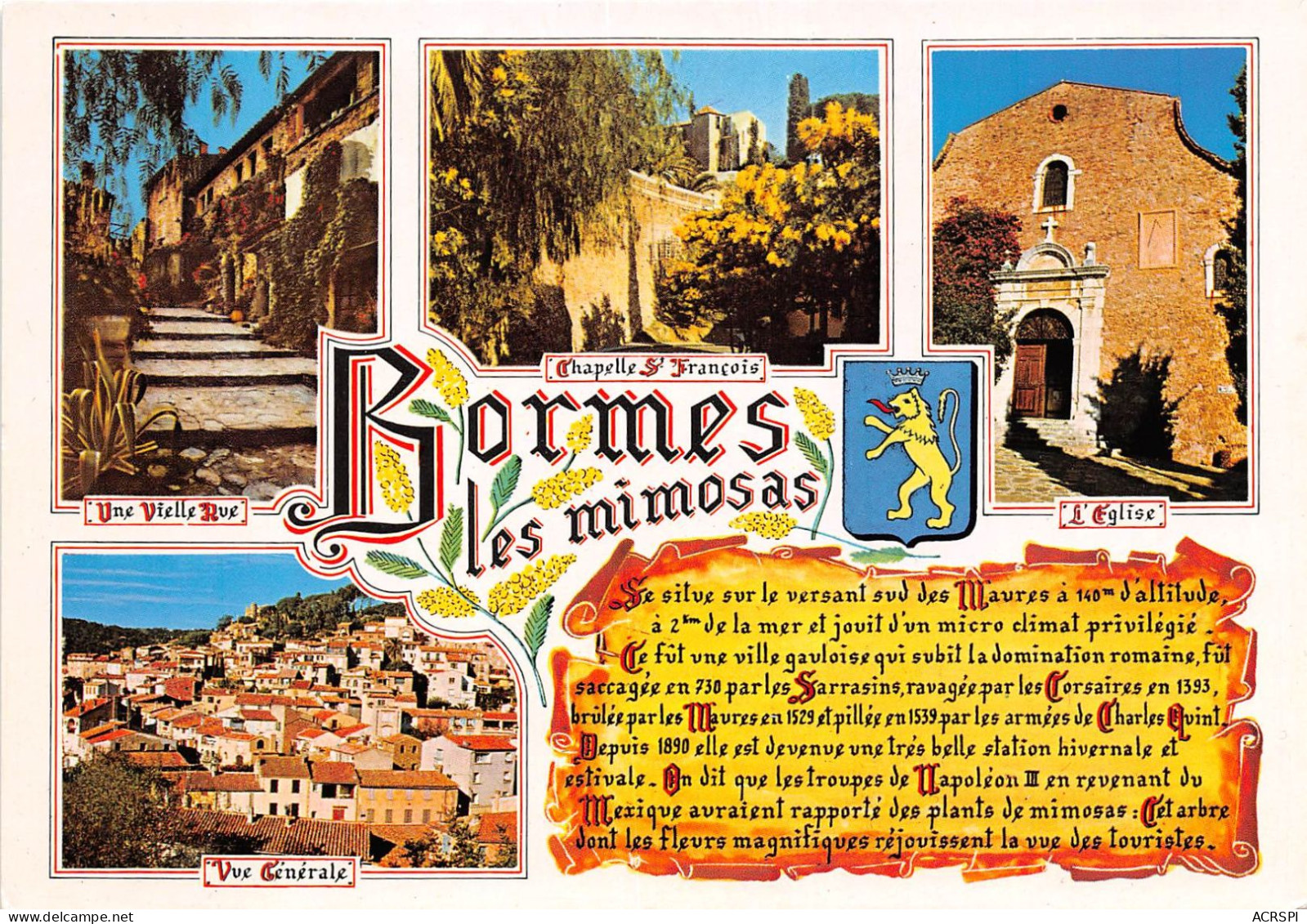 Souvenir De BORMES LES MIMOSAS 27(scan Recto-verso) MA2165 - Bormes-les-Mimosas