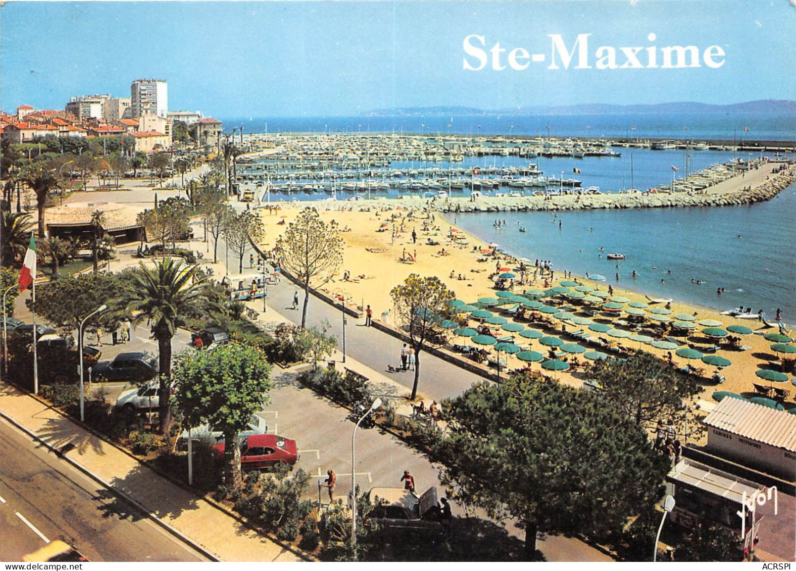 SAINTE MAXIME La Plage Et Le Port 21(scan Recto-verso) MA2165 - Sainte-Maxime
