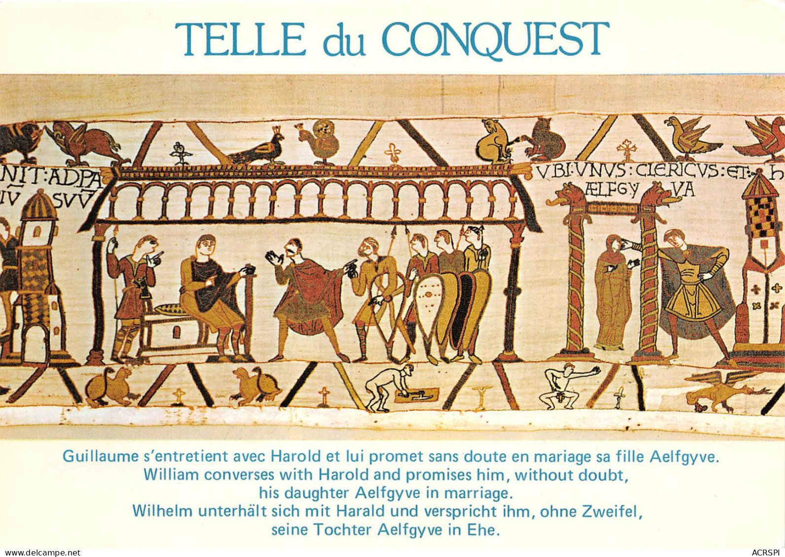 BAYEUX TELLE DU CONQUEST Dite Tapisserie De La Reine Mathilde 12(scan Recto-verso) MA2160 - Bayeux