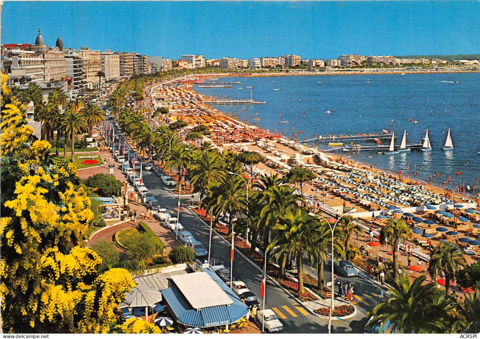 CANNES La Promenade Et La Plage De La Croisette 17(scan Recto-verso) MA2159 - Cannes