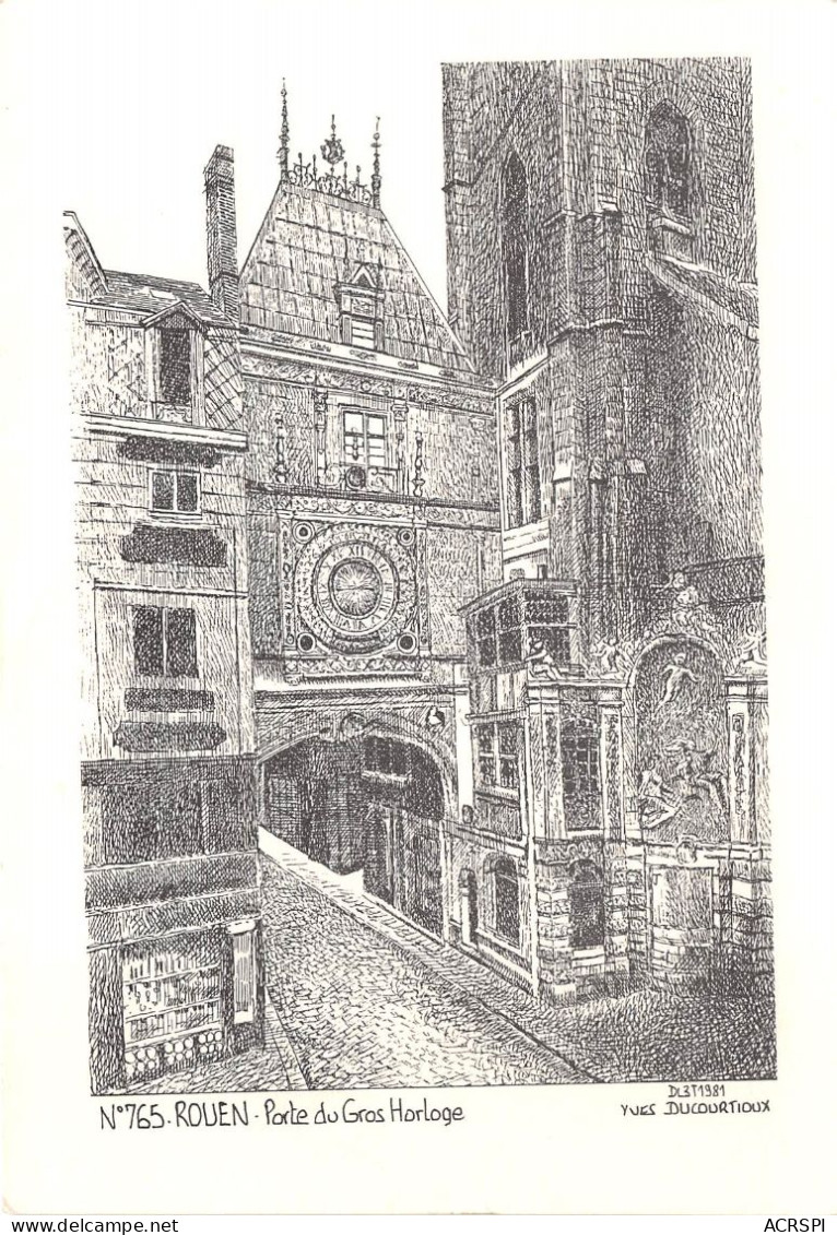 ROUEN Porte Du Gros Horloge 16(scan Recto-verso) MA2158 - Rouen