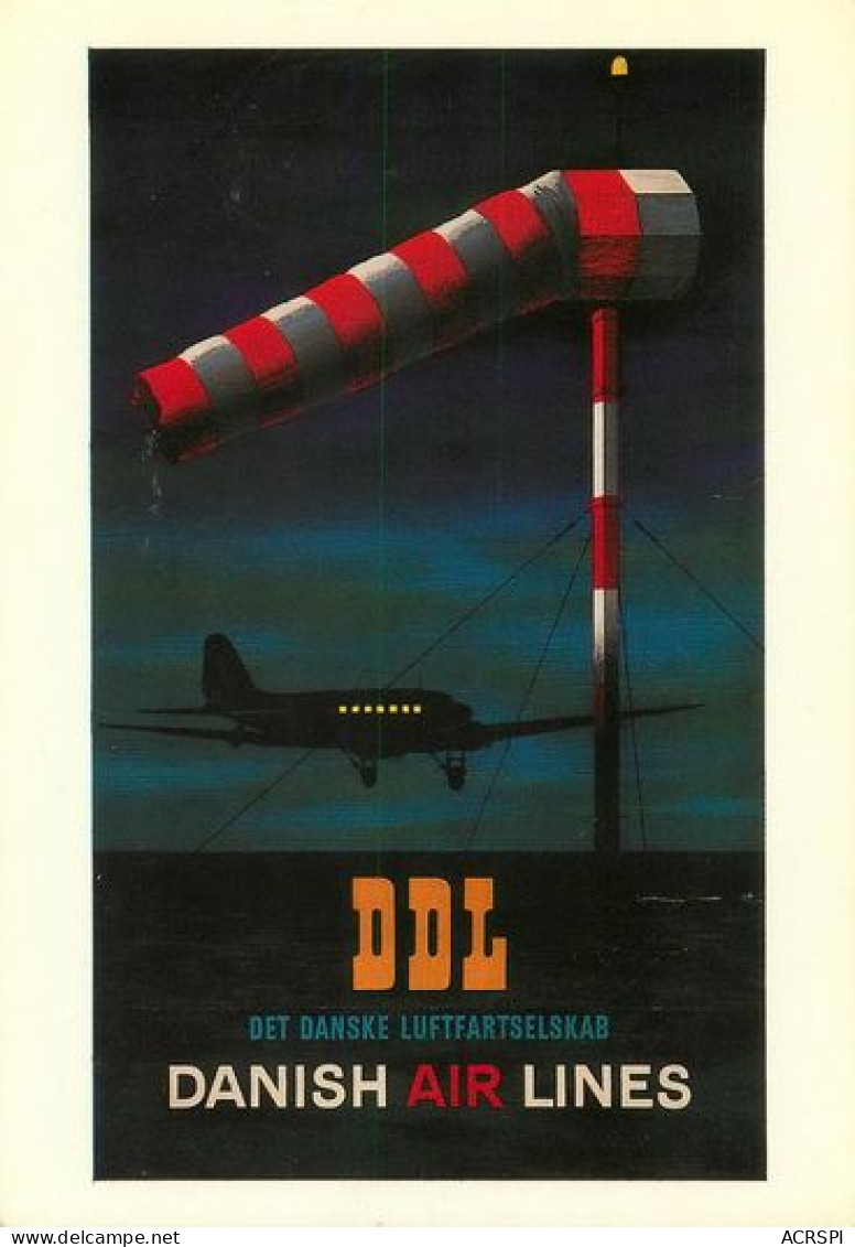 DDL DANISH AIR LINES By B.ANDERSEN  British Airways Museum  AVION  Aeronautique Hydravion 26   (scan Recto-verso)MA2174B - 1939-1945: 2ème Guerre