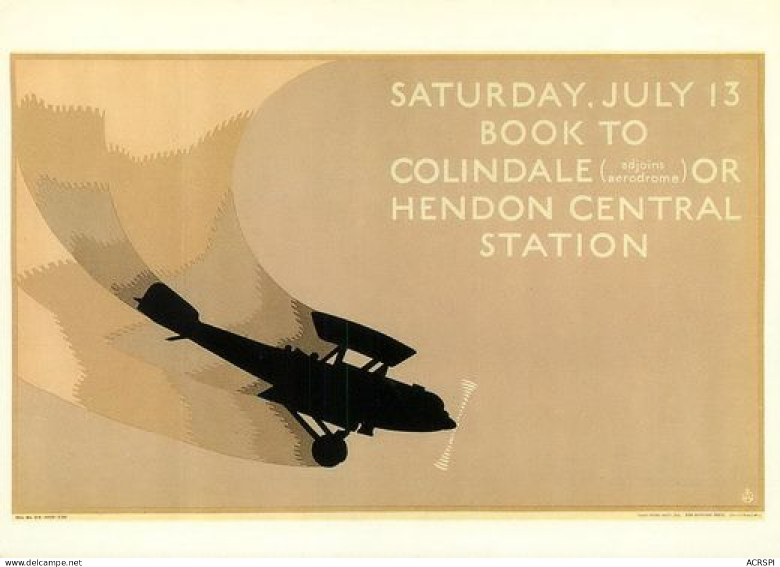 LTM 361  RAF Hendon Central Station COLLINDALE  STATION  London Museum  AVION  Aeronautique Hydravion 31   (scan Recto-v - 1939-1945: II Guerra